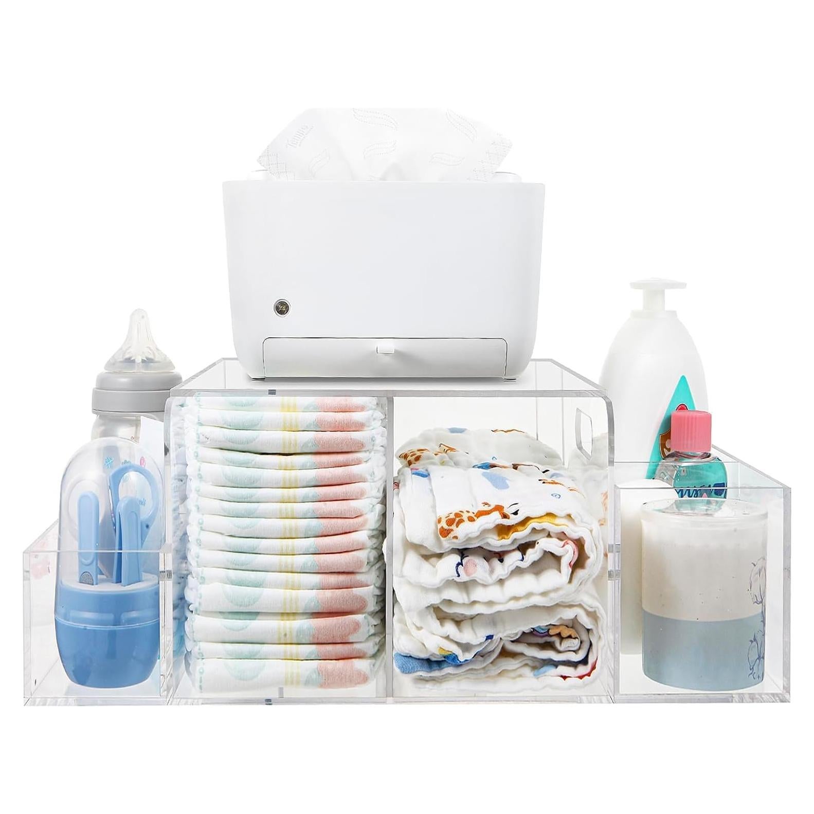 Cesta de Pañales Acrílica NANYEZH 43x22x15 cm Transparente