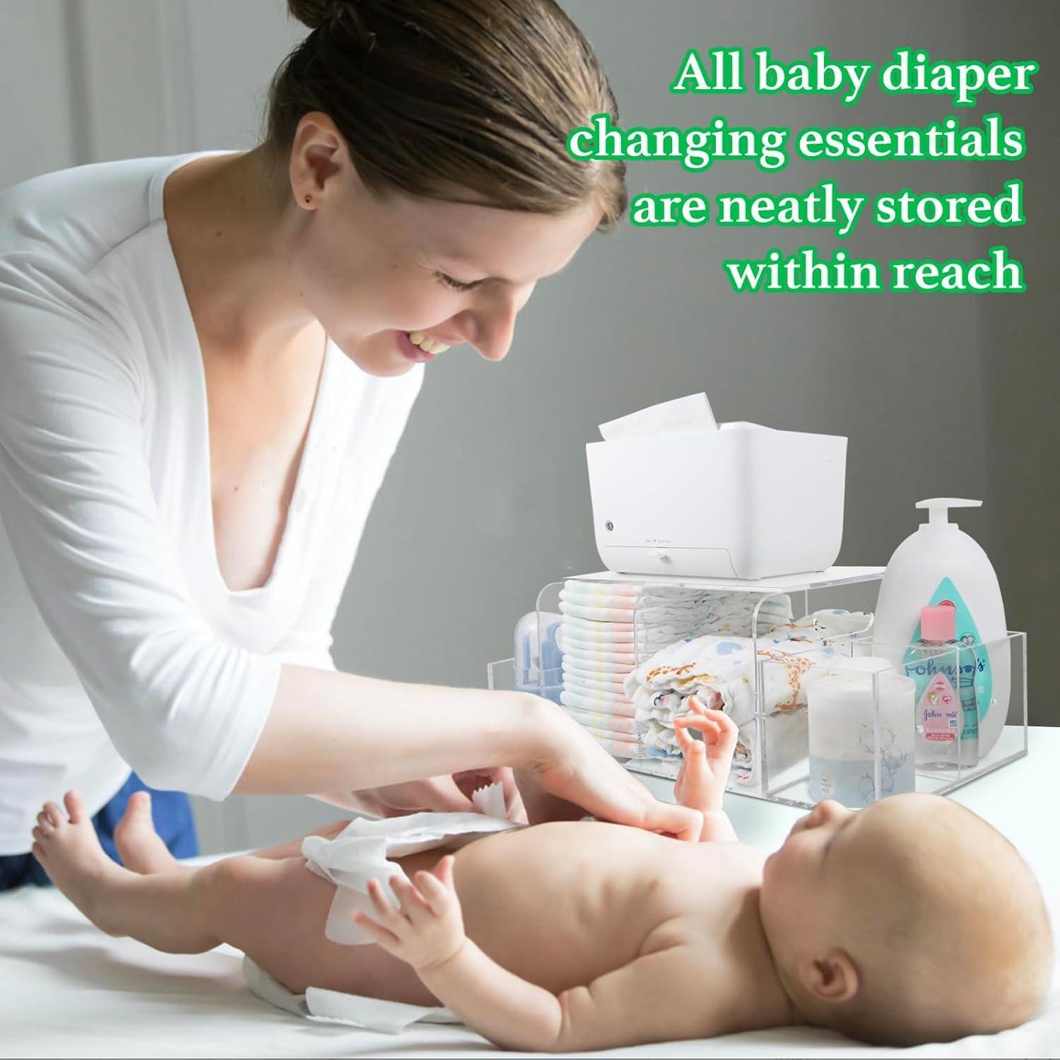 Cesta de Pañales Acrílica NANYEZH 43x22x15 cm Transparente