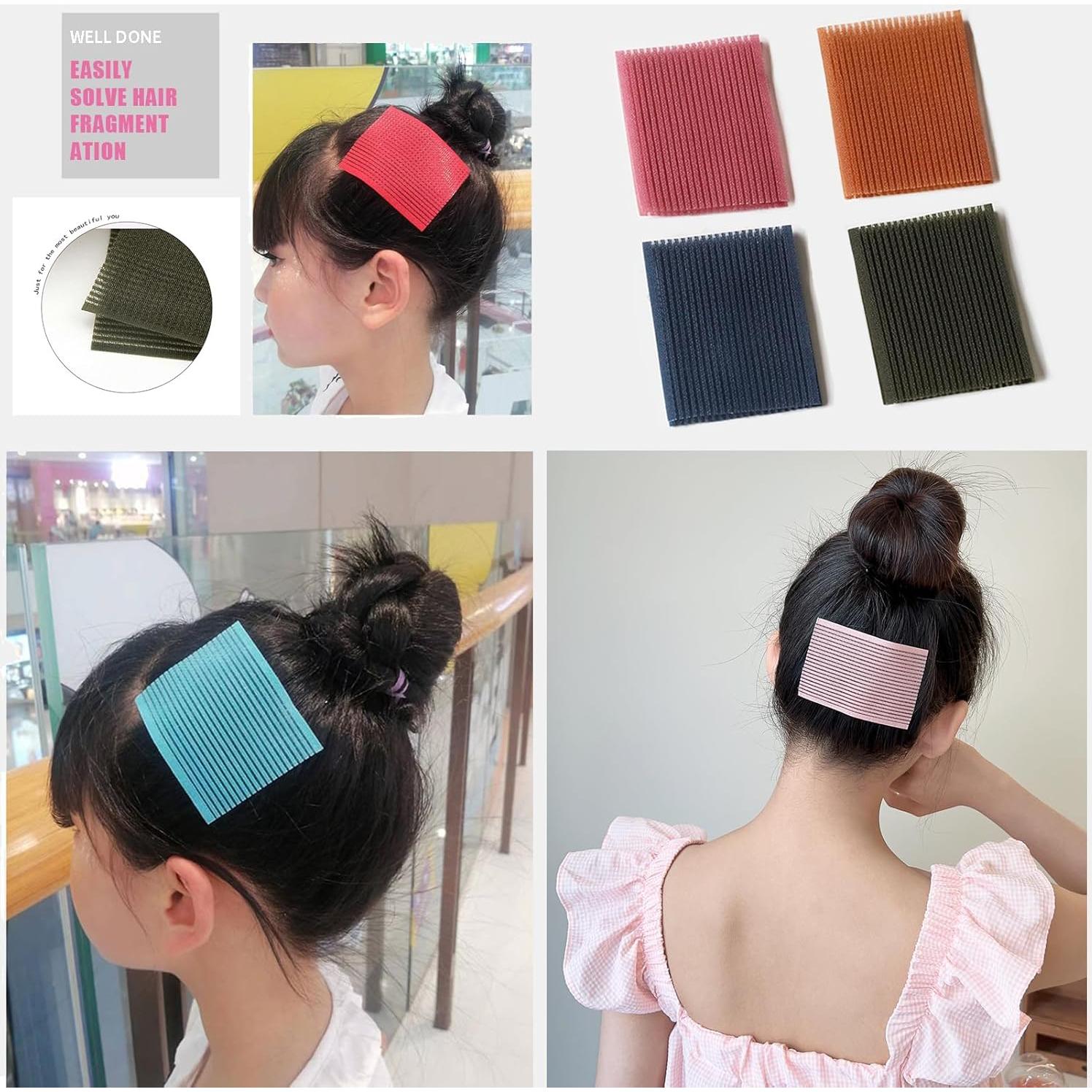 Almohadillas para Cabello 16 PCS Snmzlc - Rosa, Café, Verde y Azul
