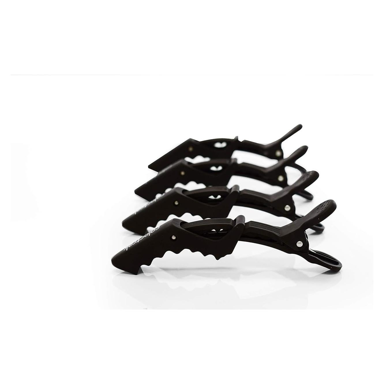 Clips Croc Jumbo Rubberizados Colortrak - Paquete de 4, 13.5 cm