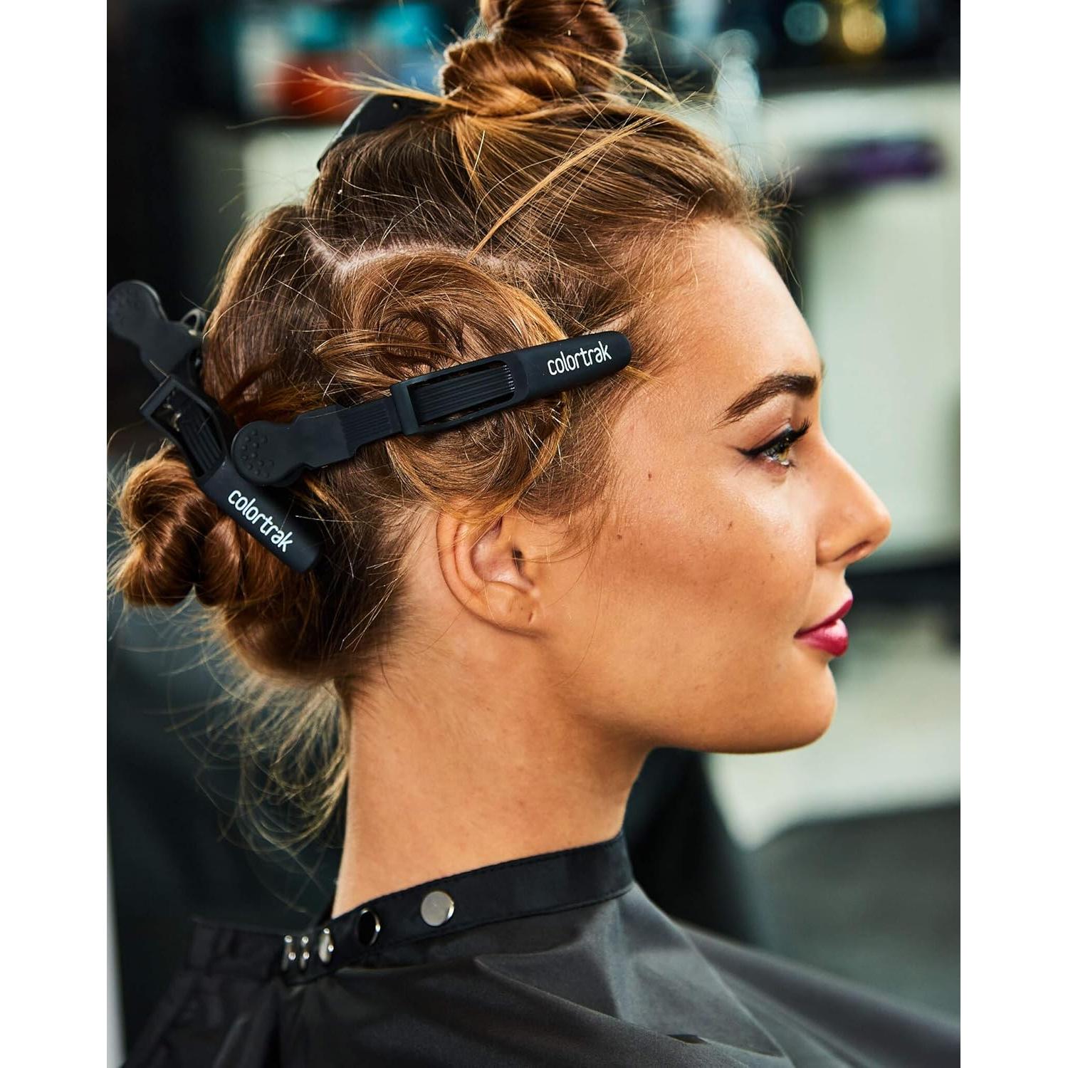 Clips Croc Jumbo Rubberizados Colortrak - Paquete de 4, 13.5 cm