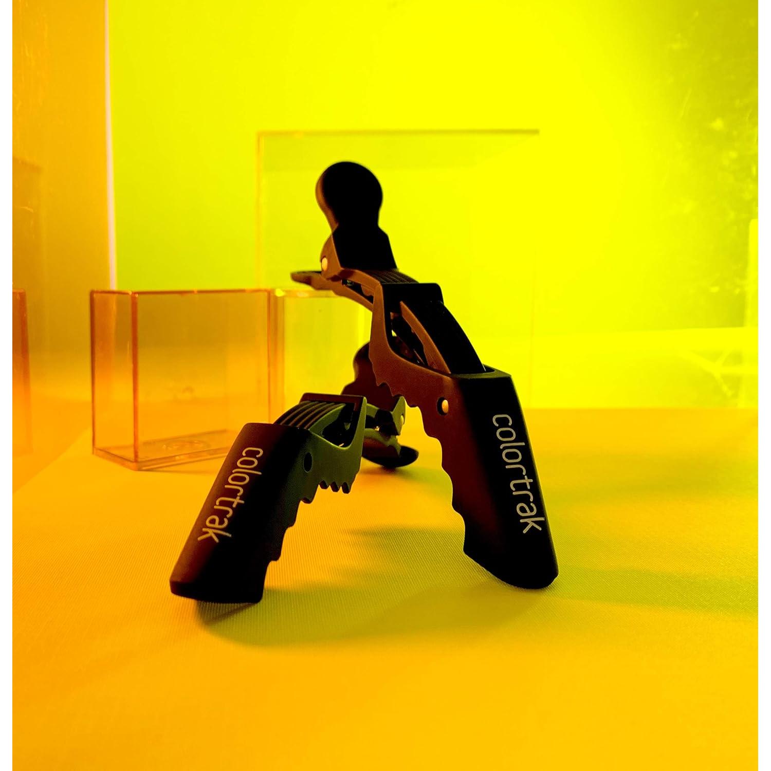 Clips Croc Jumbo Rubberizados Colortrak - Paquete de 4, 13.5 cm