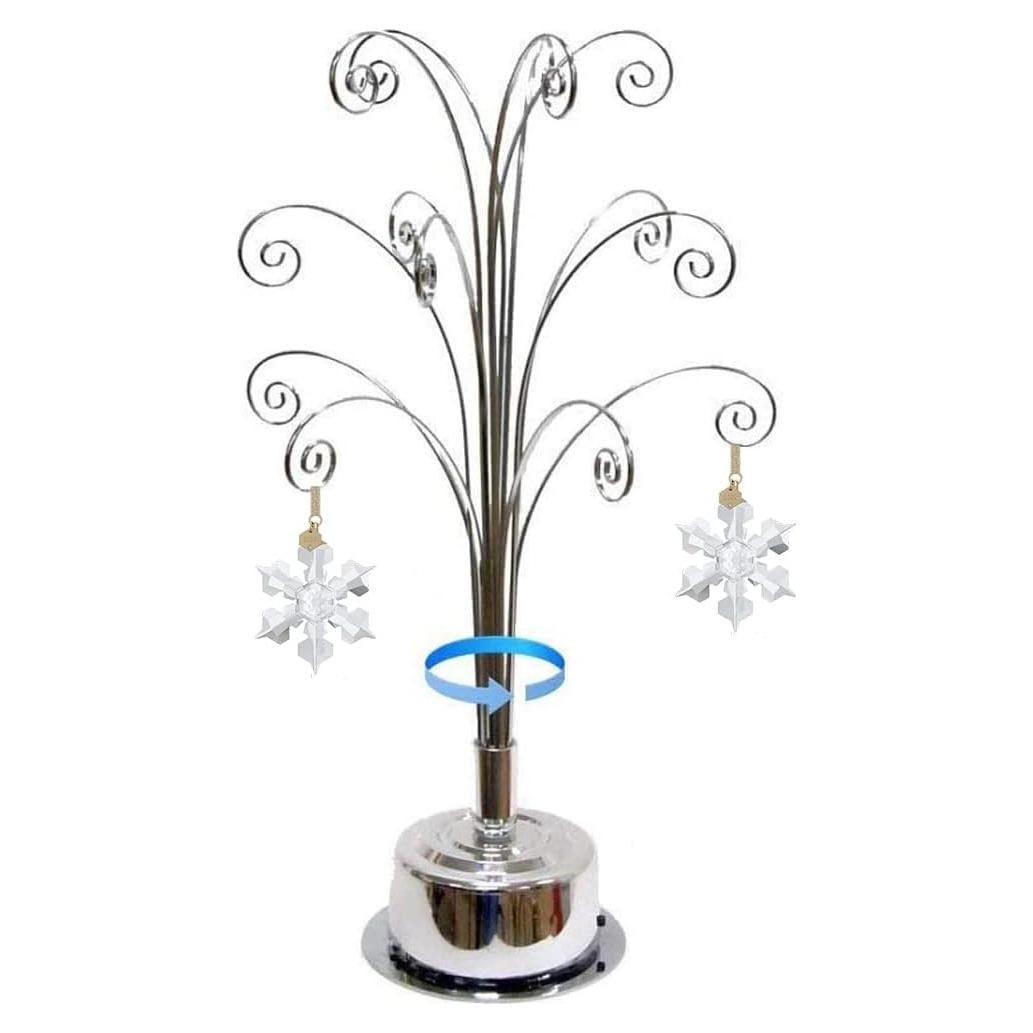 Soporte giratorio para adornos HOHIYA 42.54 cm plata