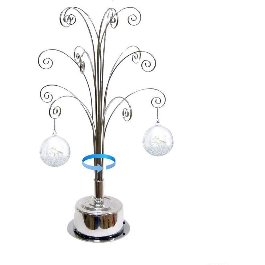 Soporte giratorio para adornos HOHIYA 42.54 cm plata