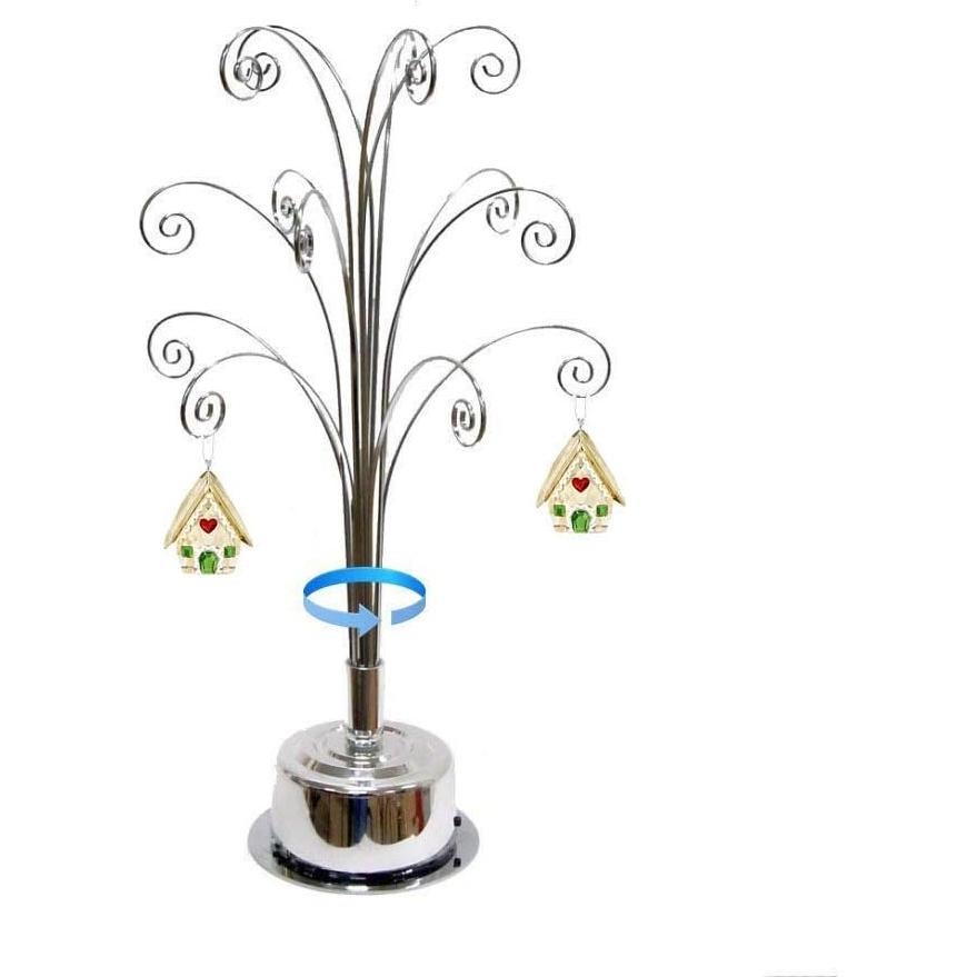 Soporte giratorio para adornos HOHIYA 42.54 cm plata