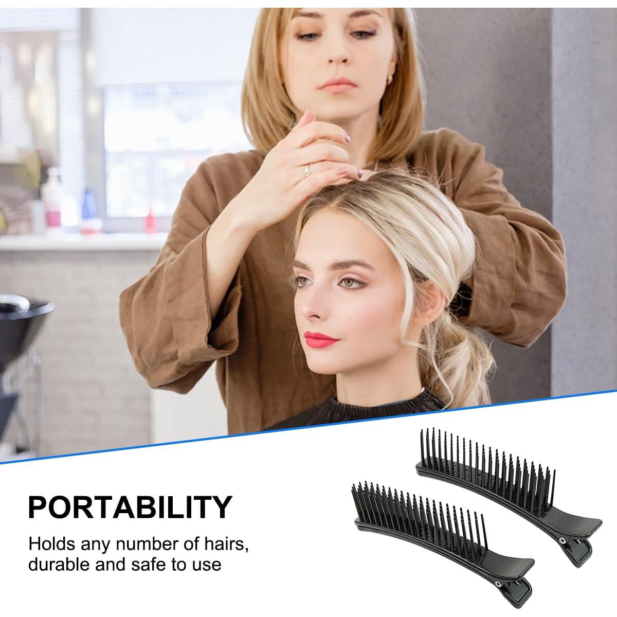 Clips de Sección para Cabello Sonku - 4 Piezas Antideslizantes