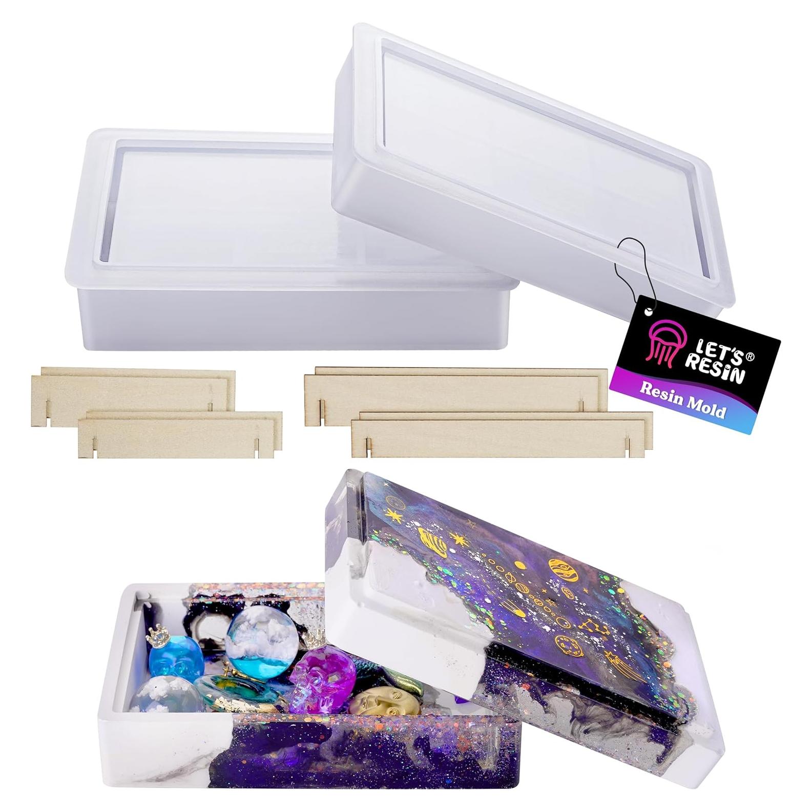 Caja de Almacenamiento de Silicona LET'S RESIN 19.1x11.4x7.6cm