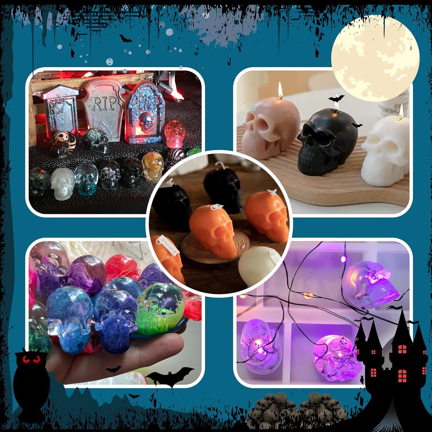 10 Moldes de Silicona de Calavera ZQYSING para Joyería