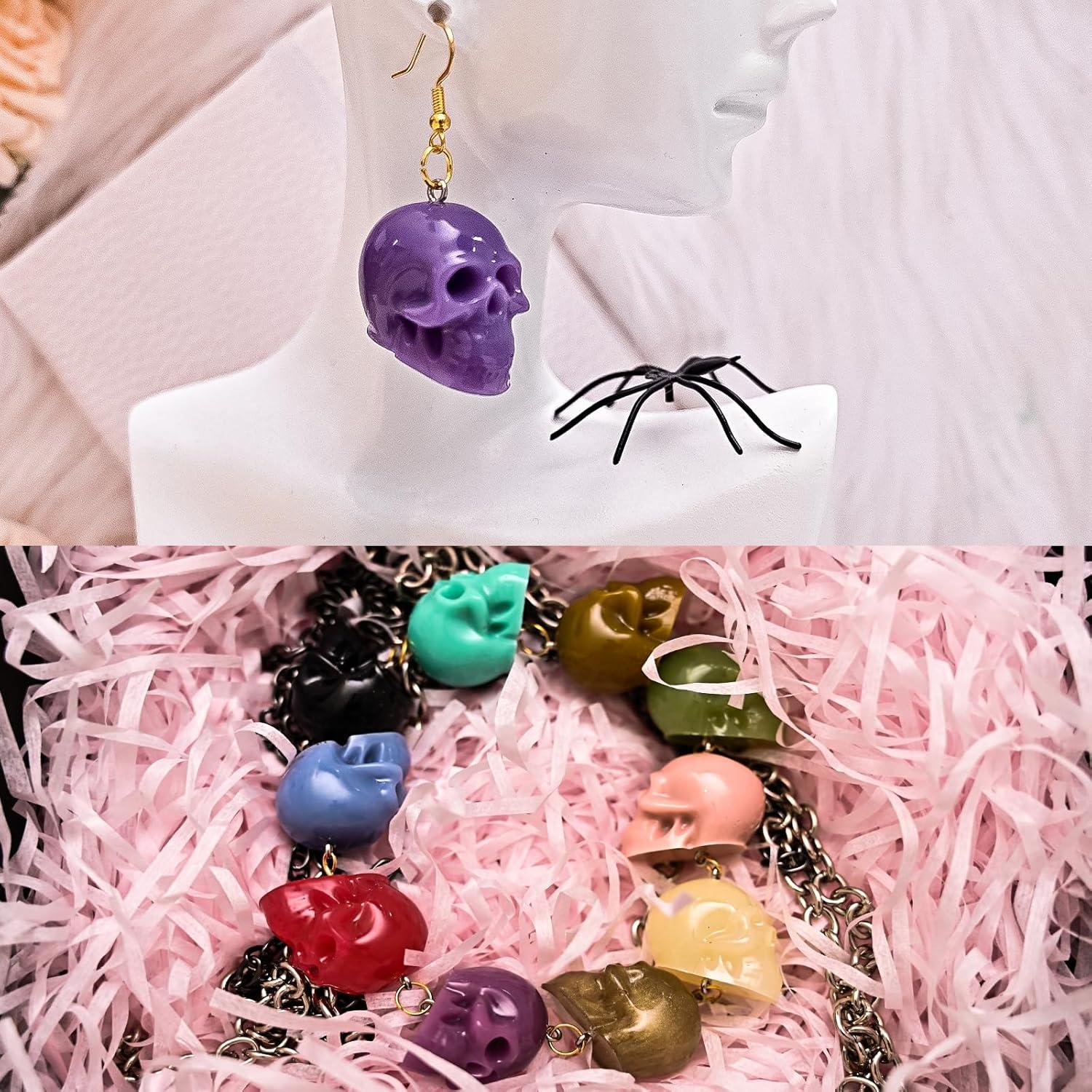 10 Moldes de Silicona de Calavera ZQYSING para Joyería