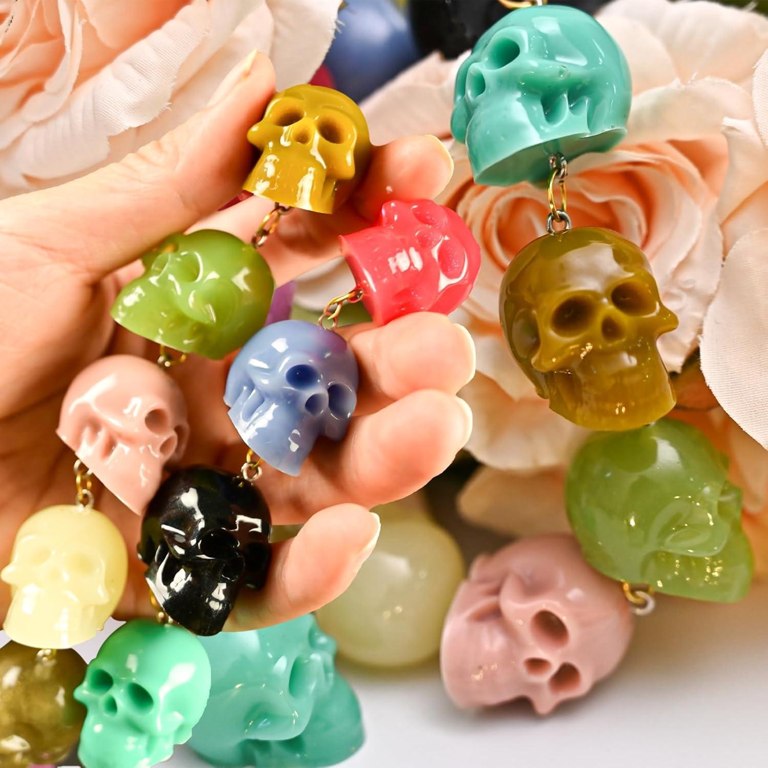 10 Moldes de Silicona de Calavera ZQYSING para Joyería