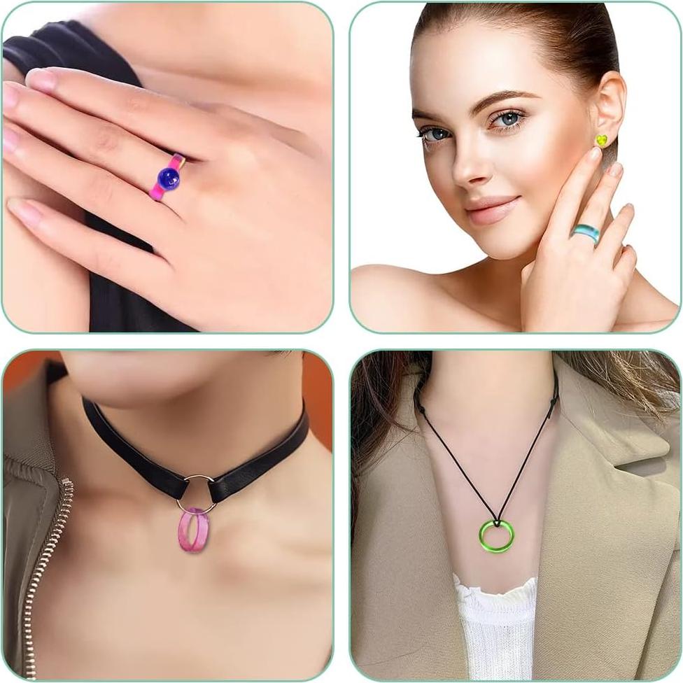 Molde de Anillo de Resina Epóxica SENHAI - 3 Piezas, Silicona