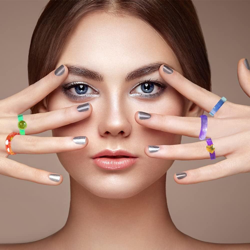 Molde de Anillo de Resina Epóxica SENHAI - 3 Piezas, Silicona