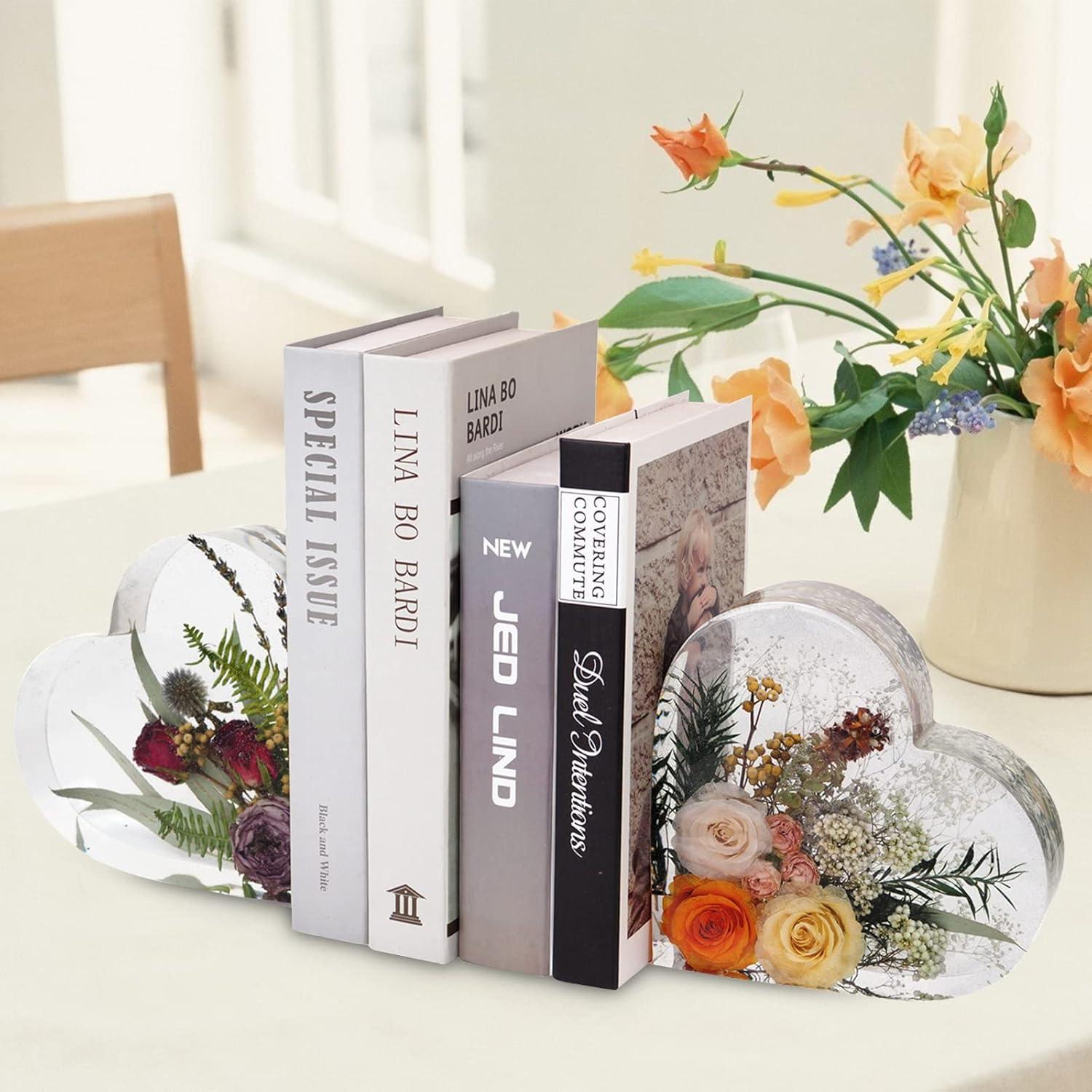 Moldes de Resina de Silicona YOILES - Hexágono, Corazón, Cuadrado