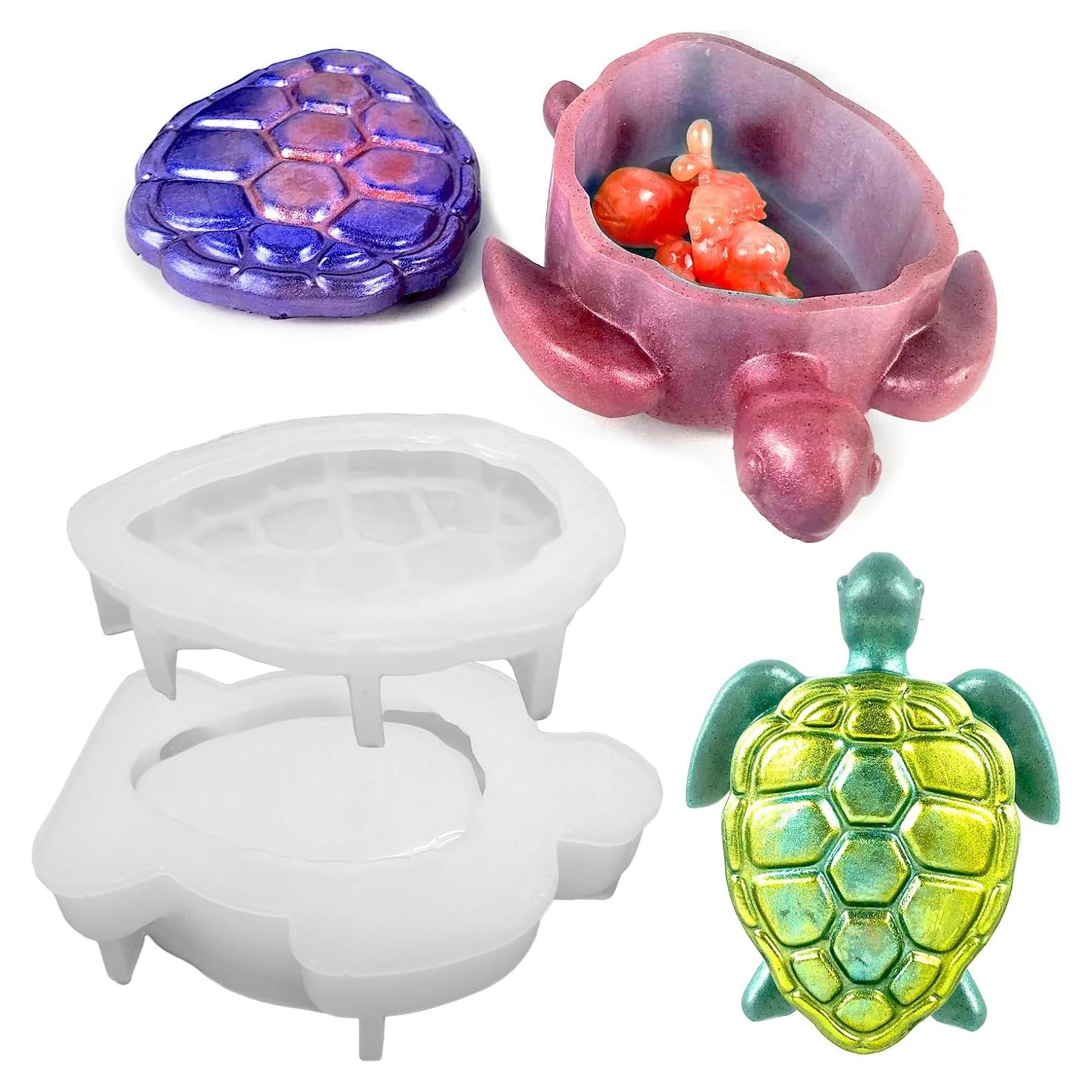 Molde de Resina Silicona Tortuga Marina Wehous 10.9x8.9 cm