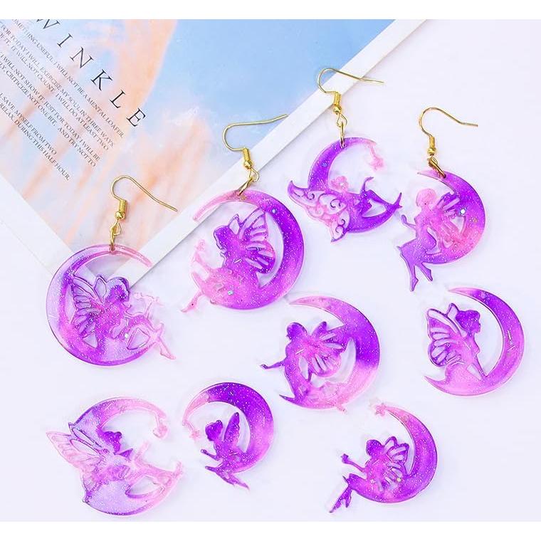 Kit de Moldes de Silicona para Aretes de Resina XBYzuzi 104 Pcs