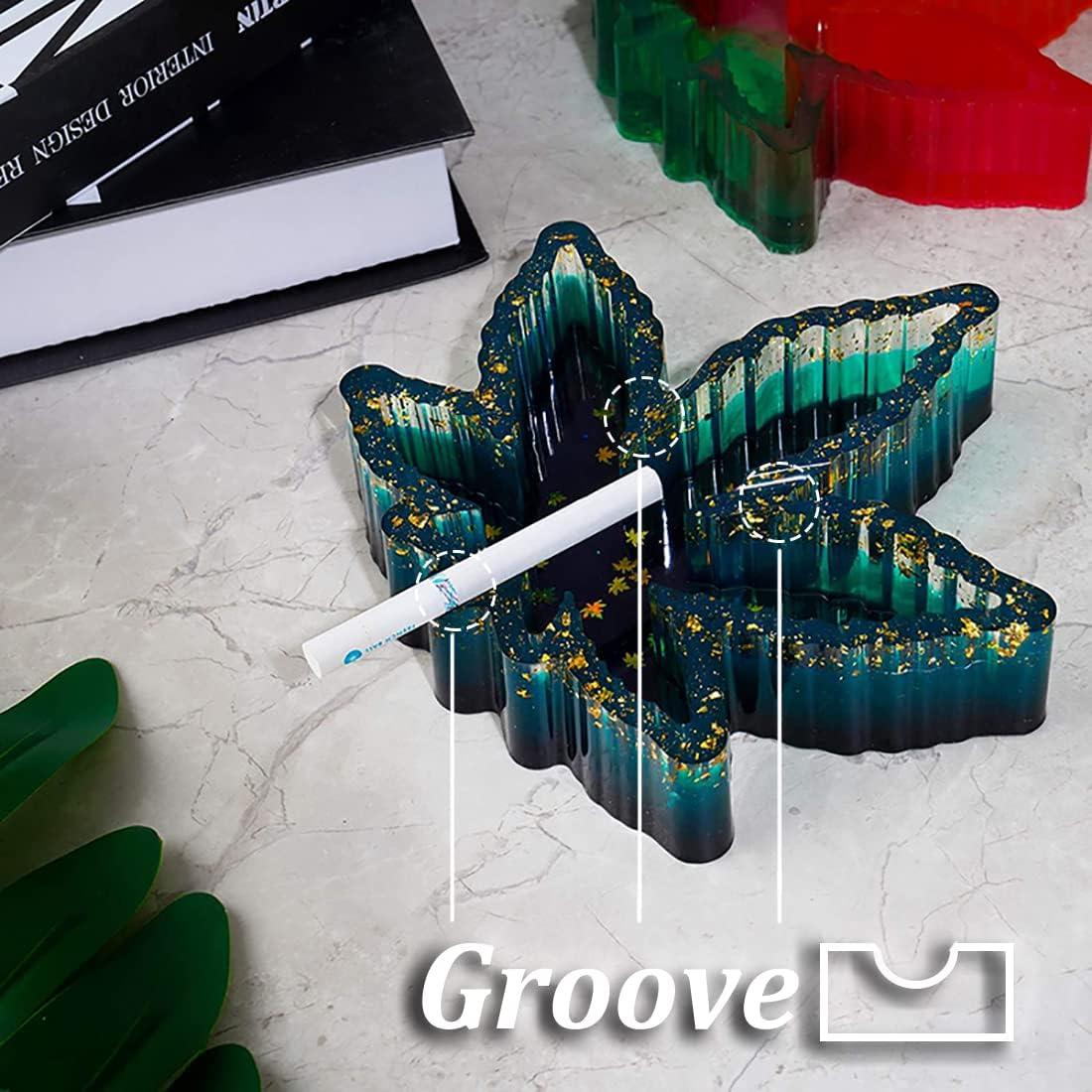 Molde de Silicona Grande Vastsoon Hoja para Resina 17.95x16cm