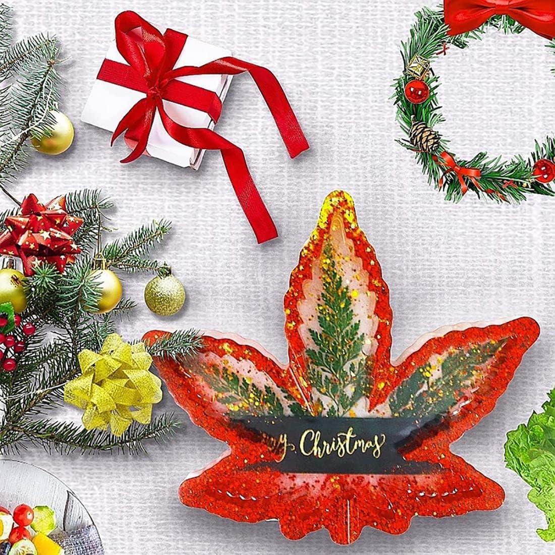 Molde de Silicona Grande Vastsoon Hoja para Resina 17.95x16cm