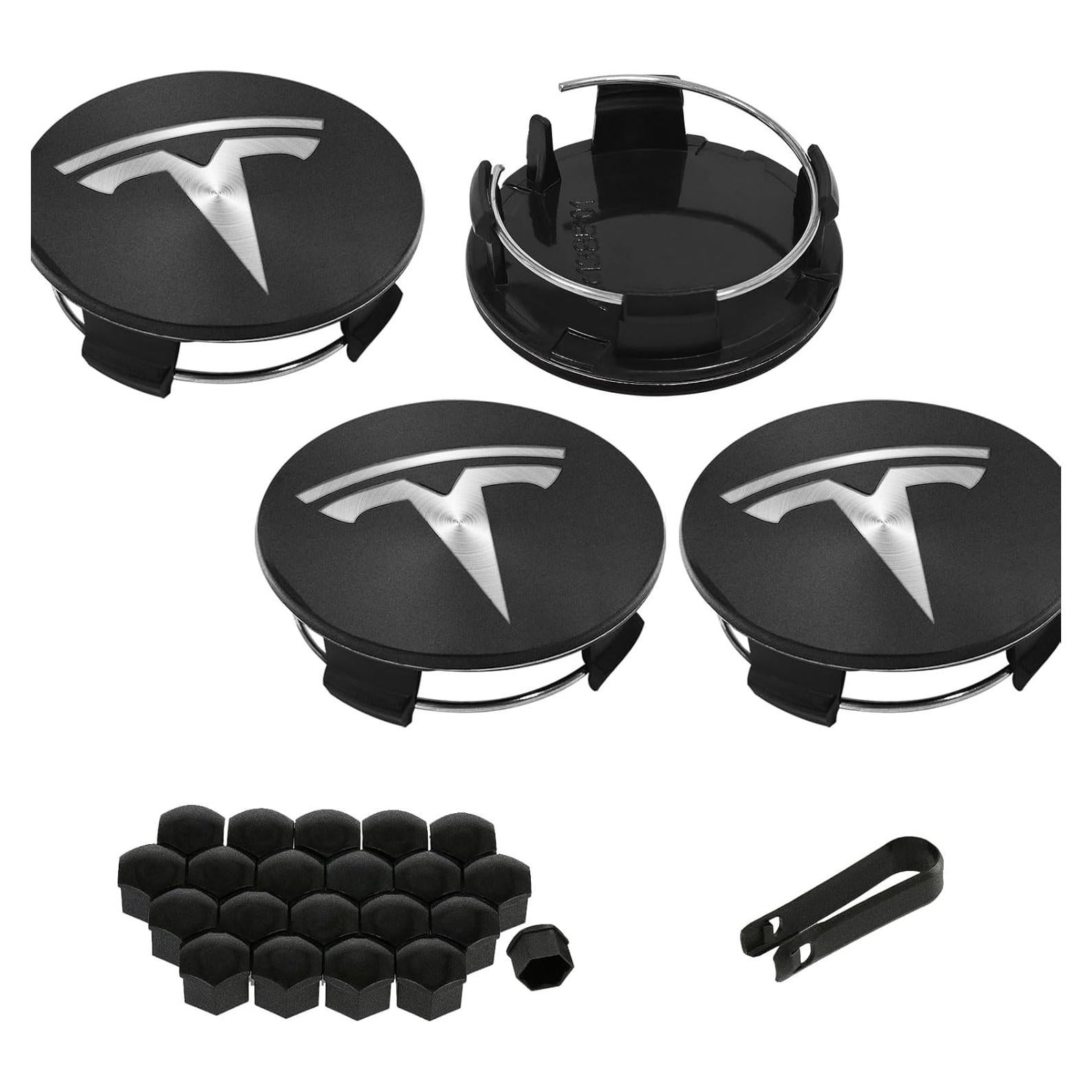 Knomix Cubiertas de Centro de Rueda para Tesla Model 3 y Y