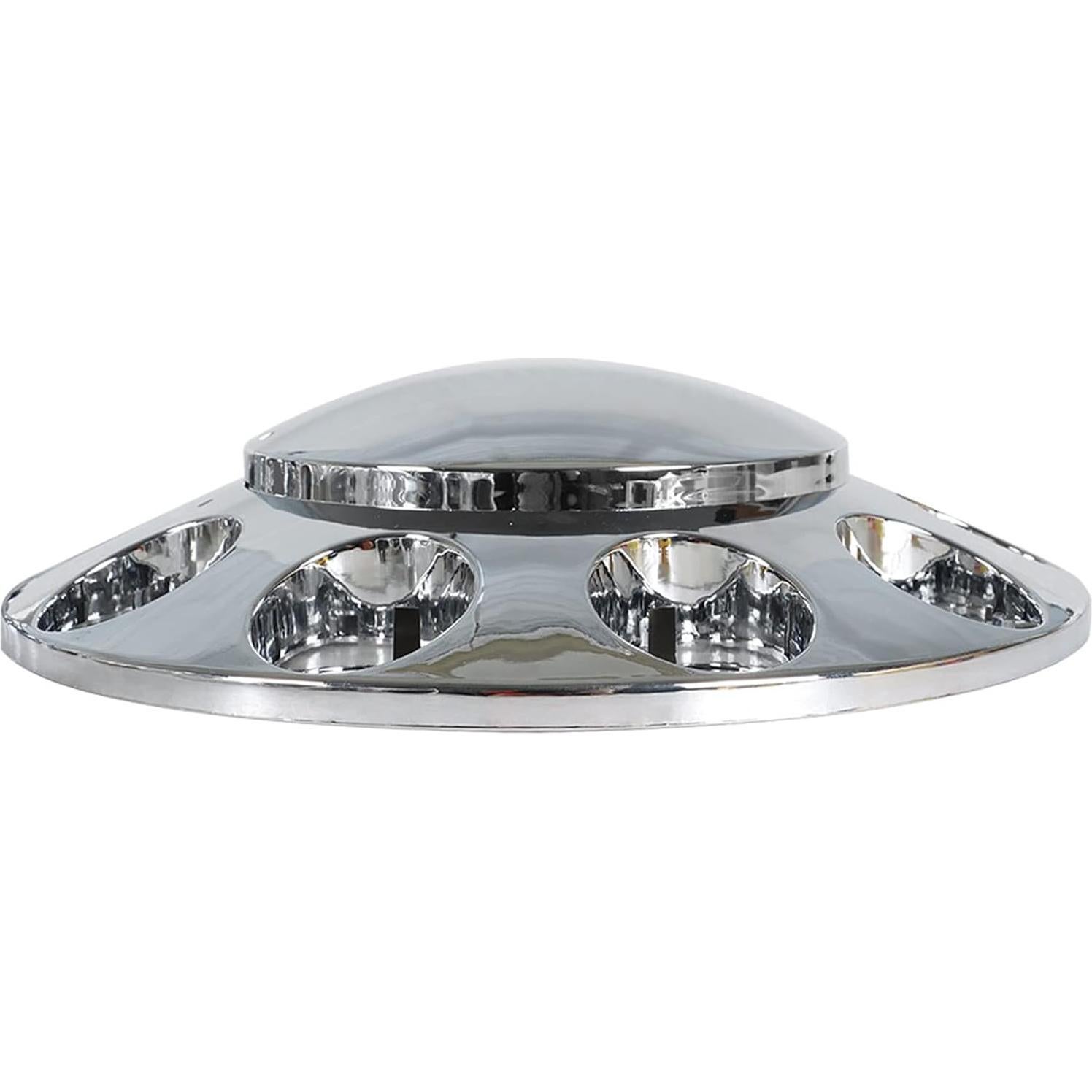 2 Cubiertas de Eje Frontal Cromadas Waltyotur 33mm para Camiones