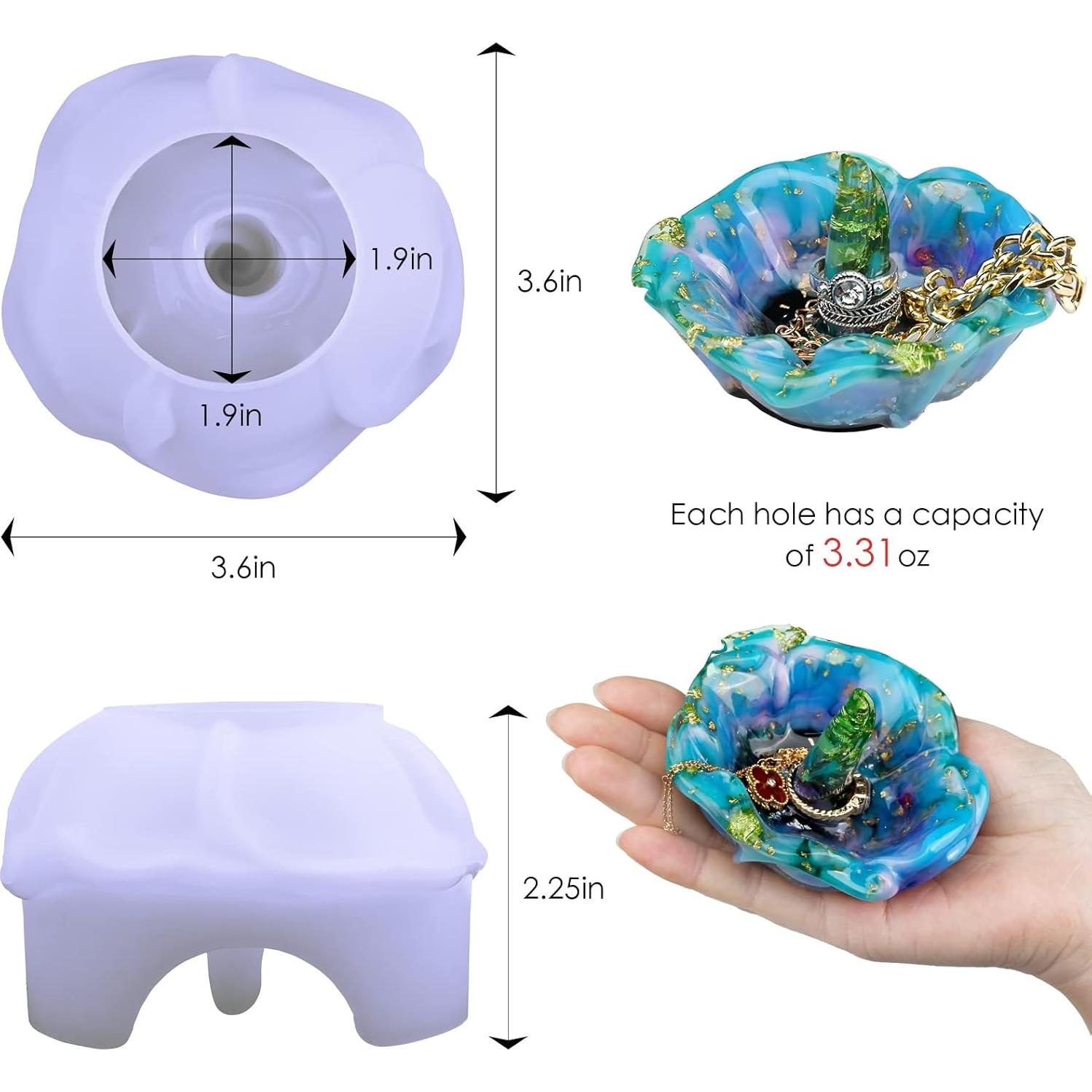Moldes de Silicona para Soporte de Anillos Actvty - 2 Piezas