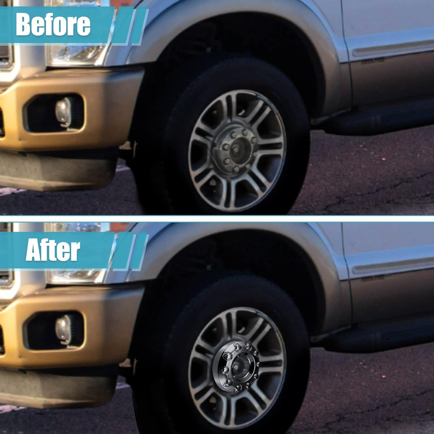 Tapa Central de Cubo de Rueda Cromada X AUTOHAUX para Ford F450 F350 2011-2016