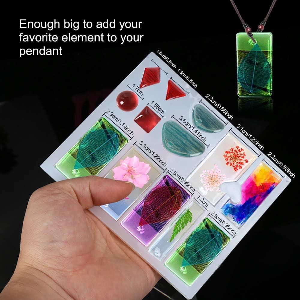 Moldes de Resina para Joyería LEOBRO - 3 Moldes de Silicona