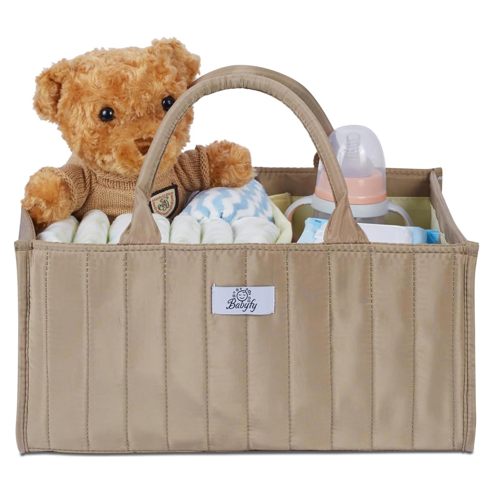 Organizador de Caddy para Pañales Babyfy Marrón Mocha 25.4cm