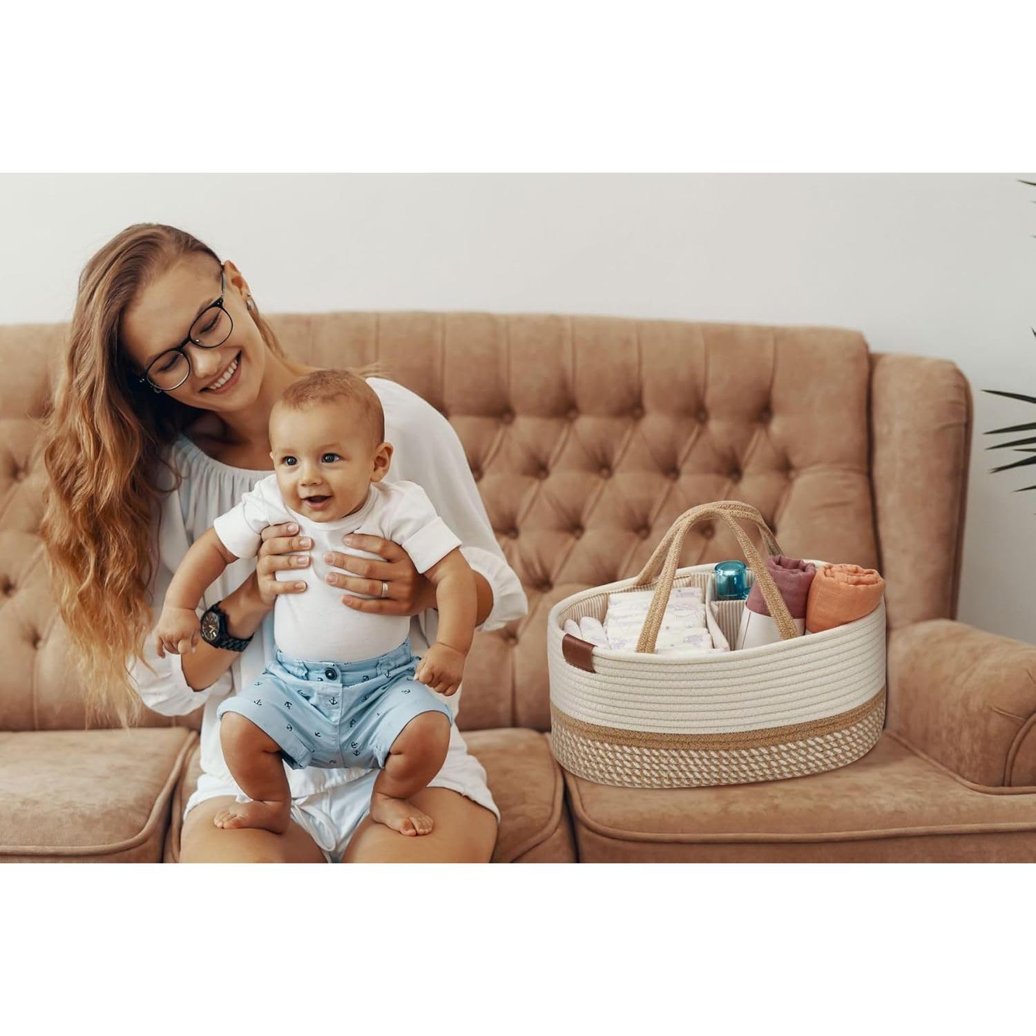 Caddy Organizador para Bebés DECOMOMO Extra Grande 22.36L Beige