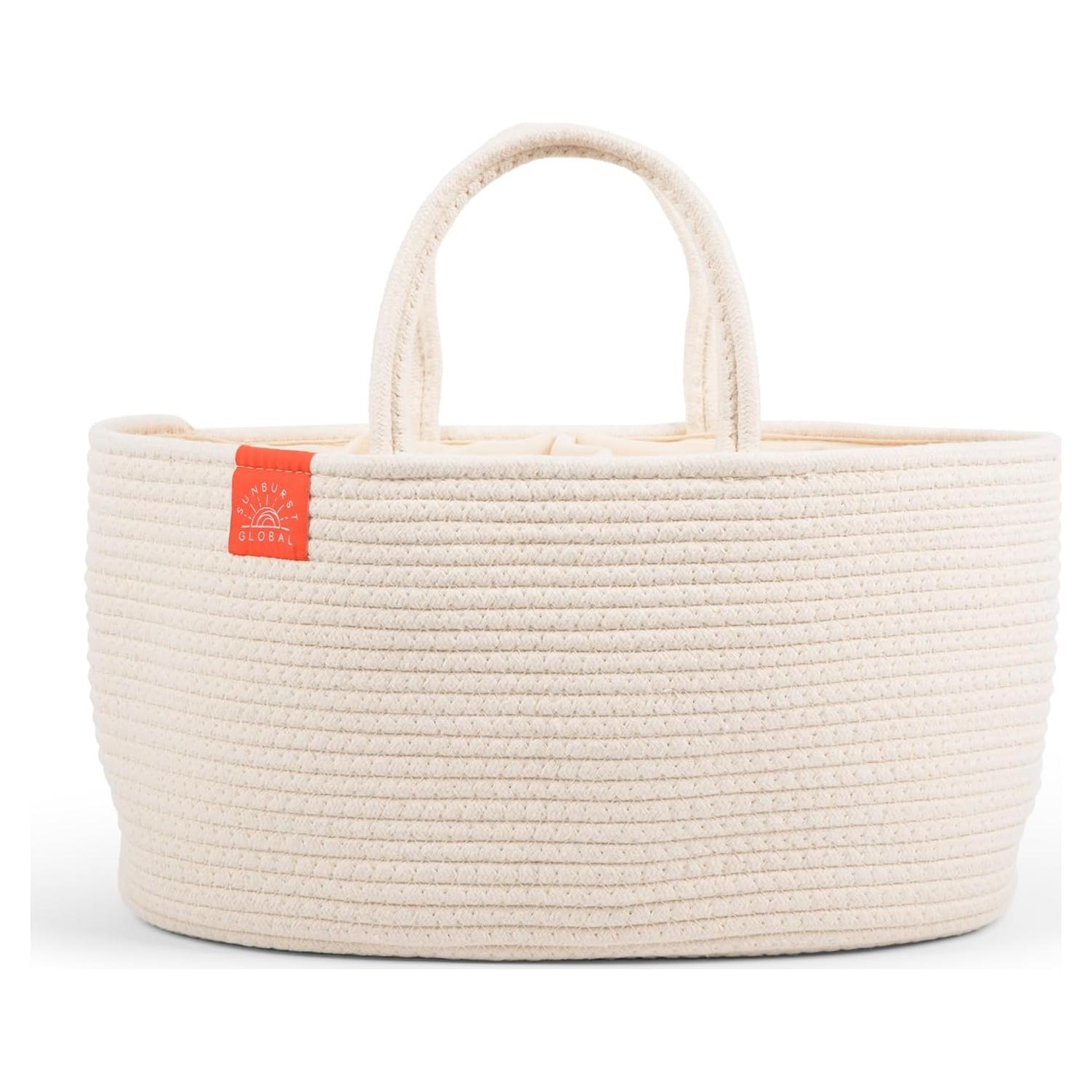 Caddy de Pañales Sunburst Global Crema 43.2x20.3 cm