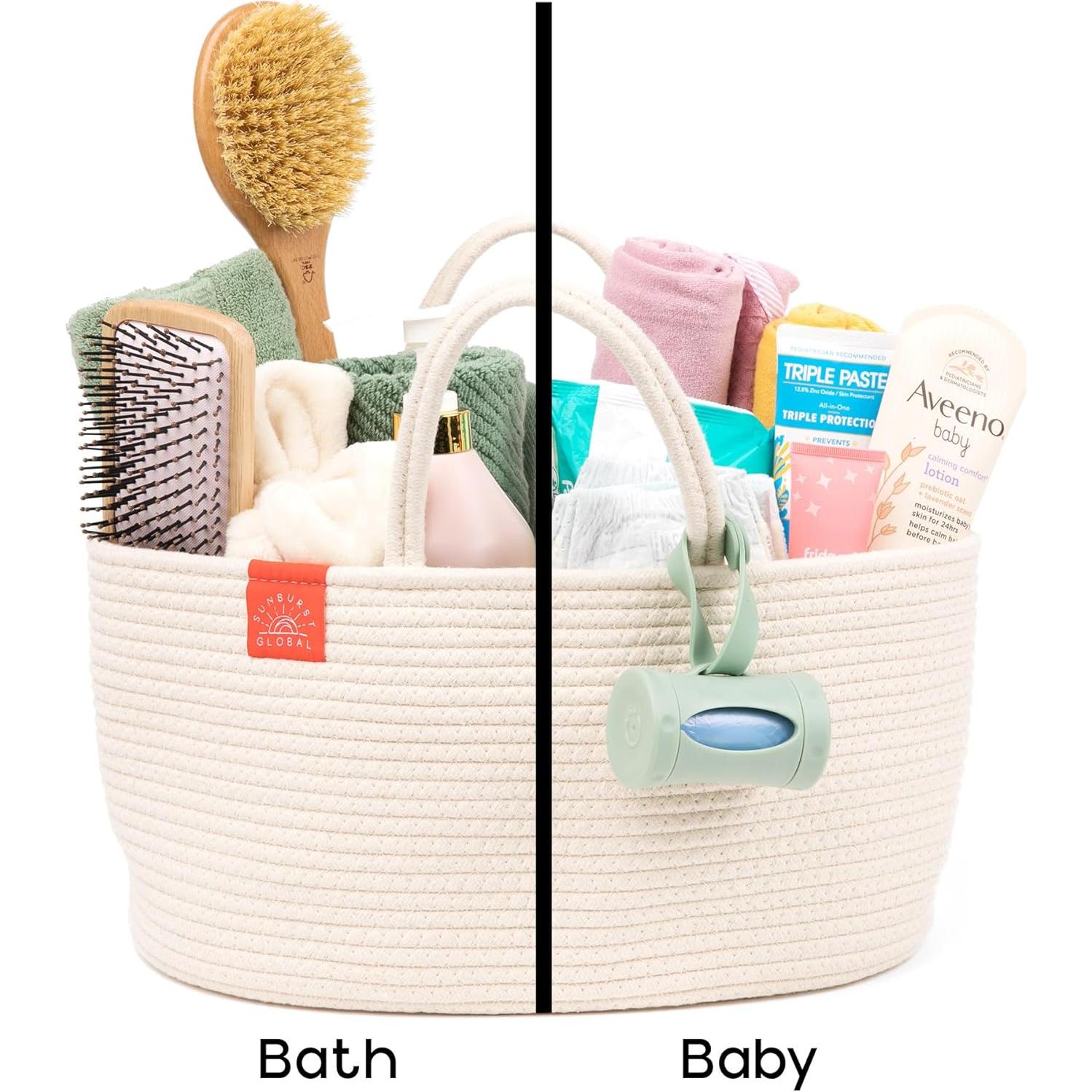 Caddy de Pañales Sunburst Global Crema 43.2x20.3 cm