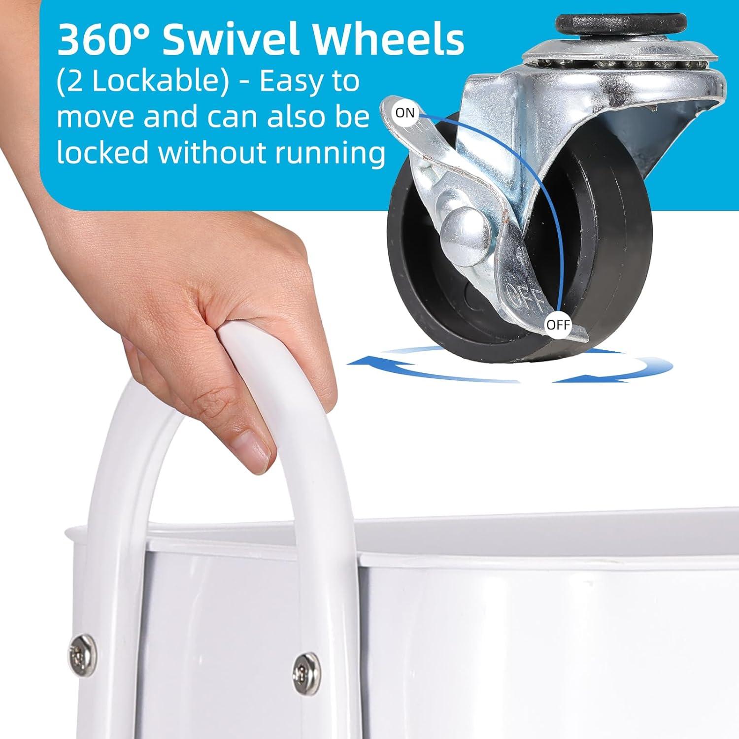 Carro de Pañales FOOK FISH 3 Niveles Metal Blanco 10kg