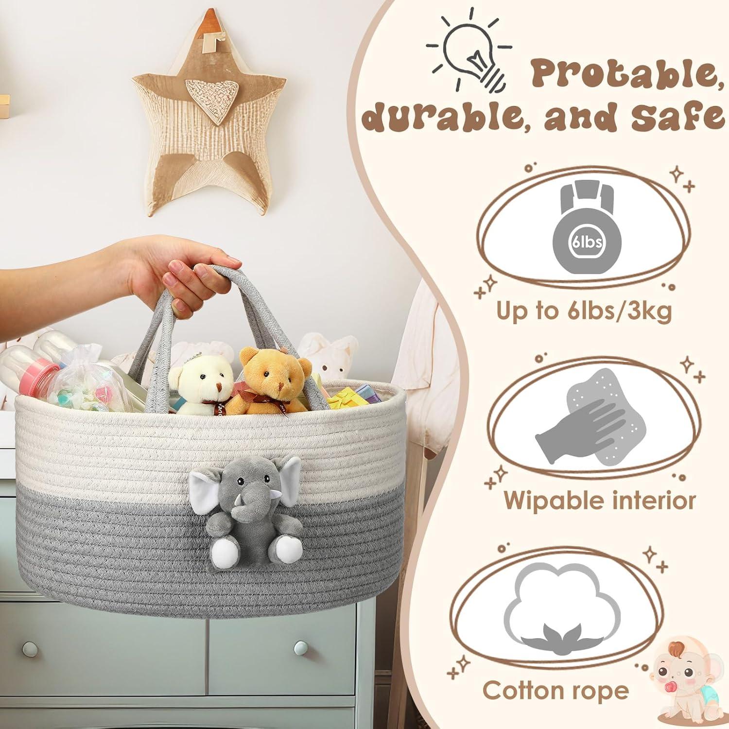 Carrito Organizador de Pañales FoldTier Elefante Grande