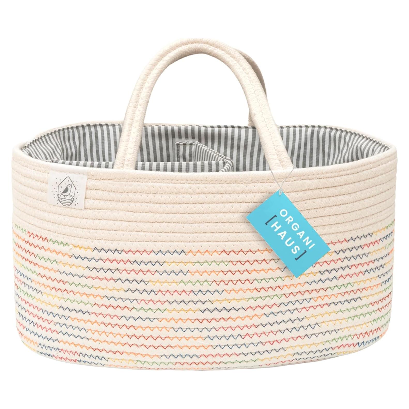 Organizador de Pañales OrganiHaus Arcoíris Portátil 38x25cm