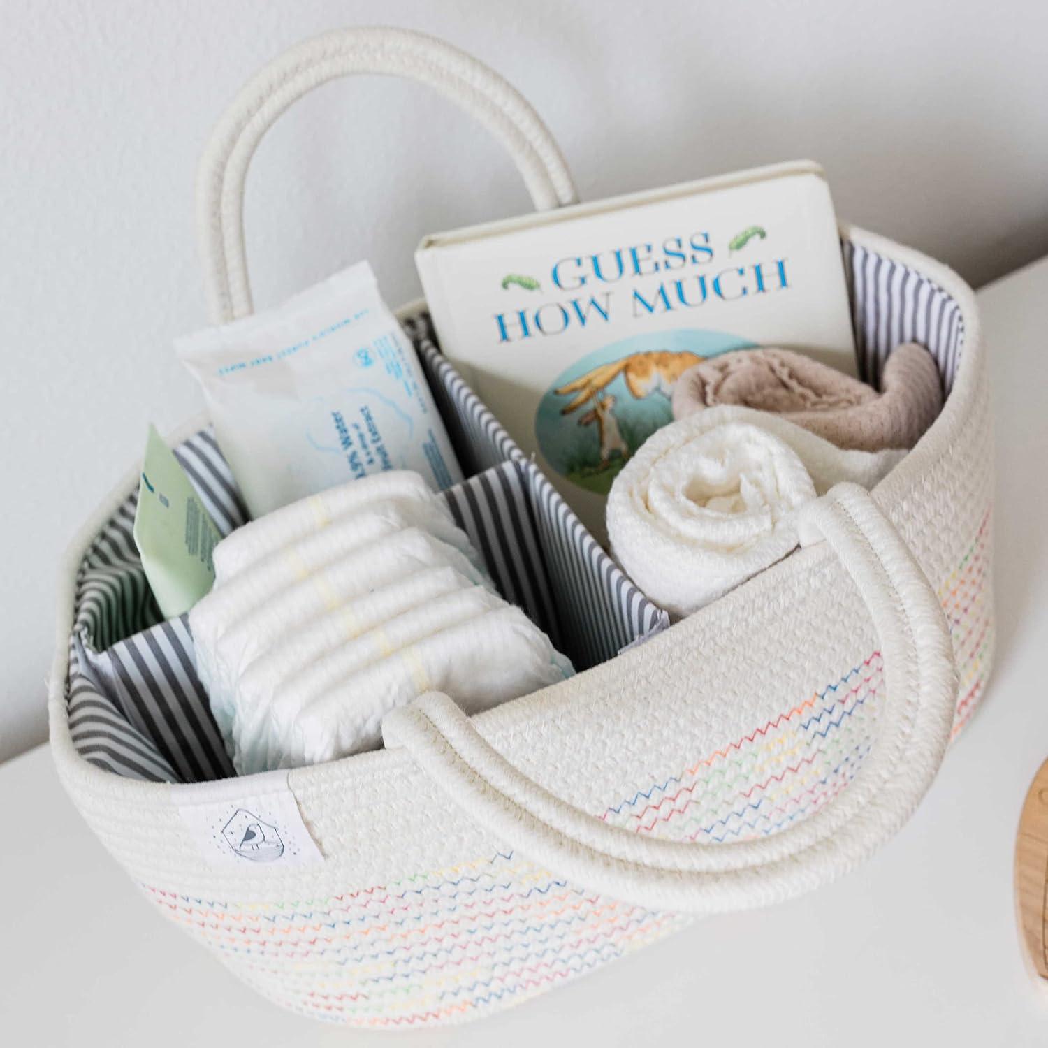 Organizador de Pañales OrganiHaus Arcoíris Portátil 38x25cm