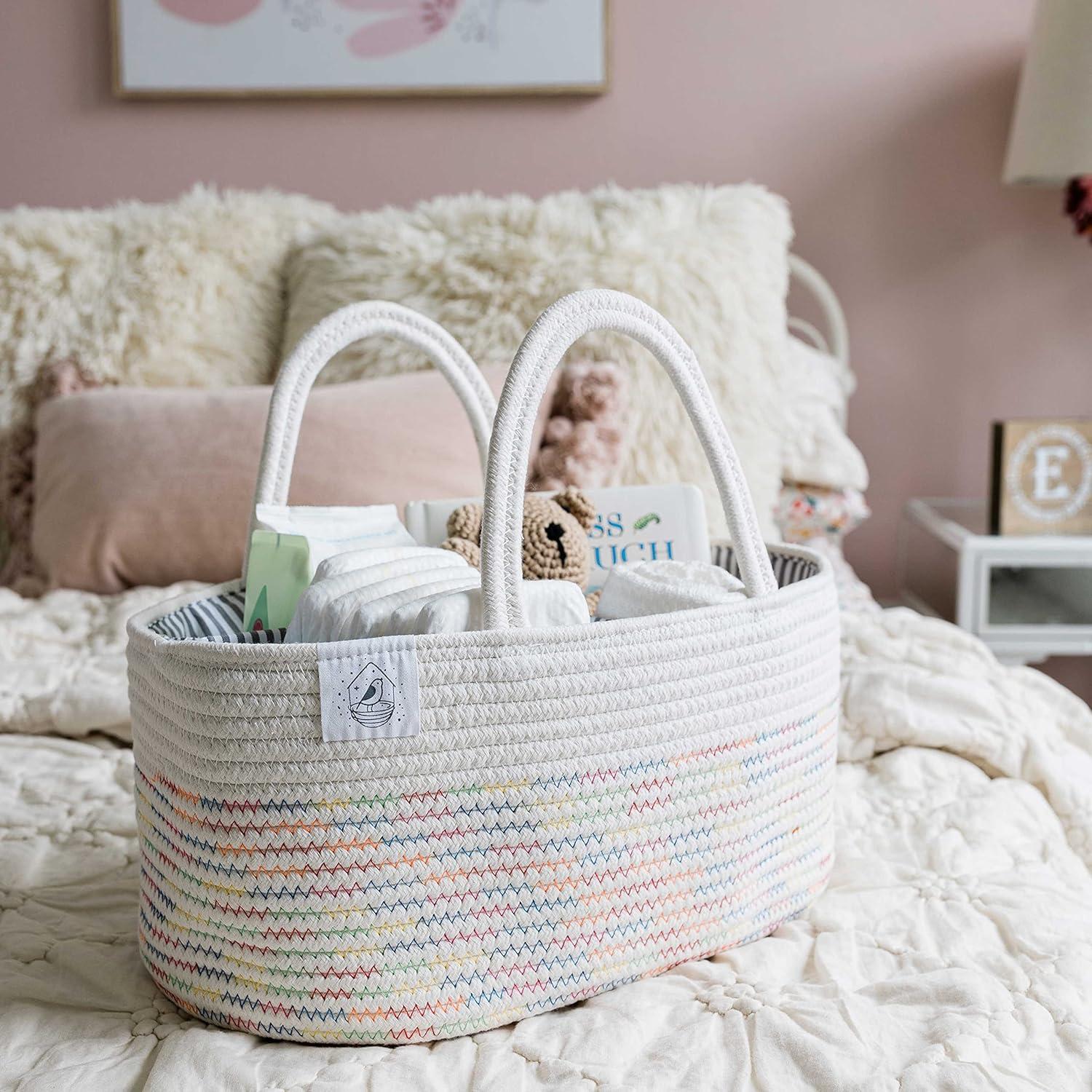 Organizador de Pañales OrganiHaus Arcoíris Portátil 38x25cm