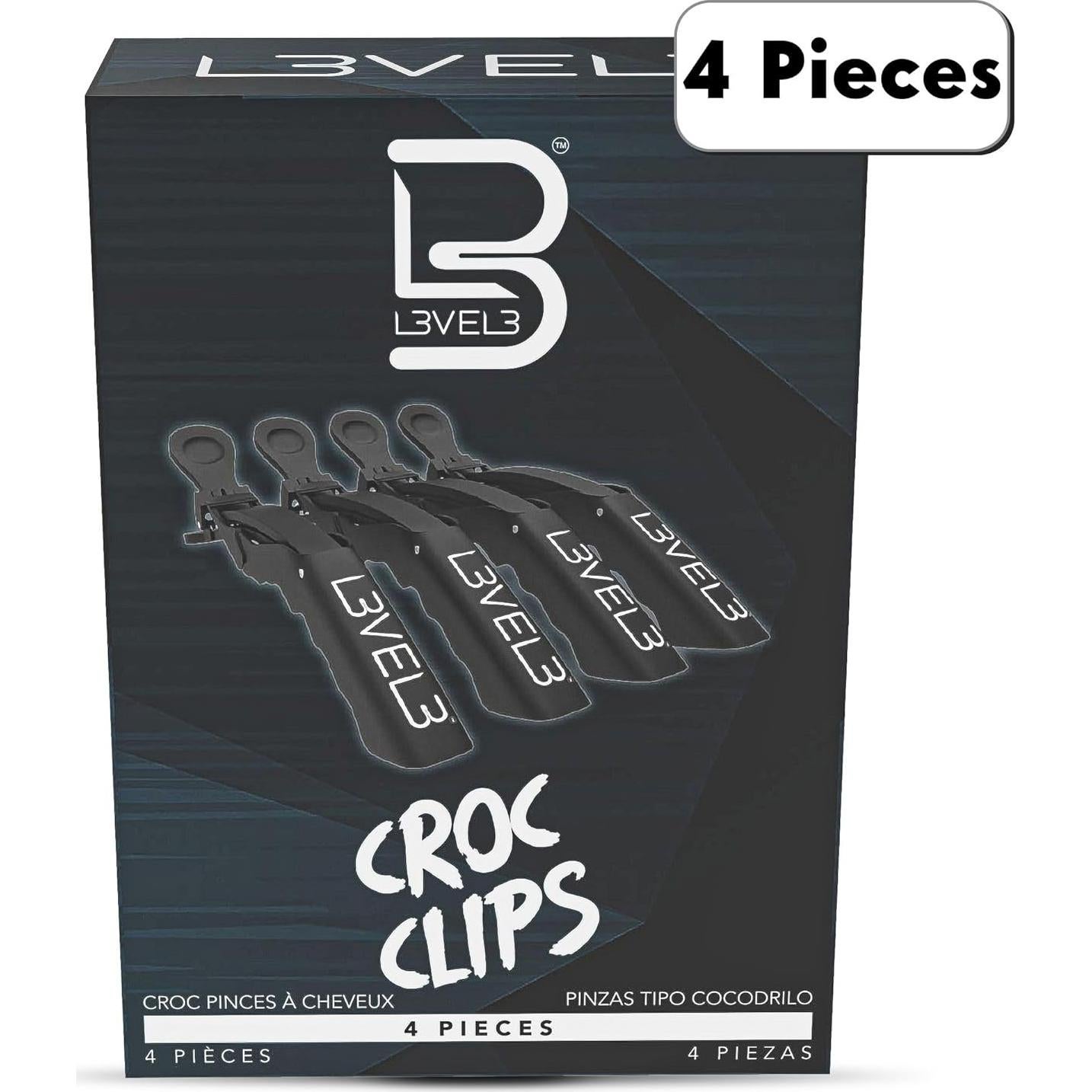Set de 4 Clips para el Cabello Croc Nivel 3 - LV3