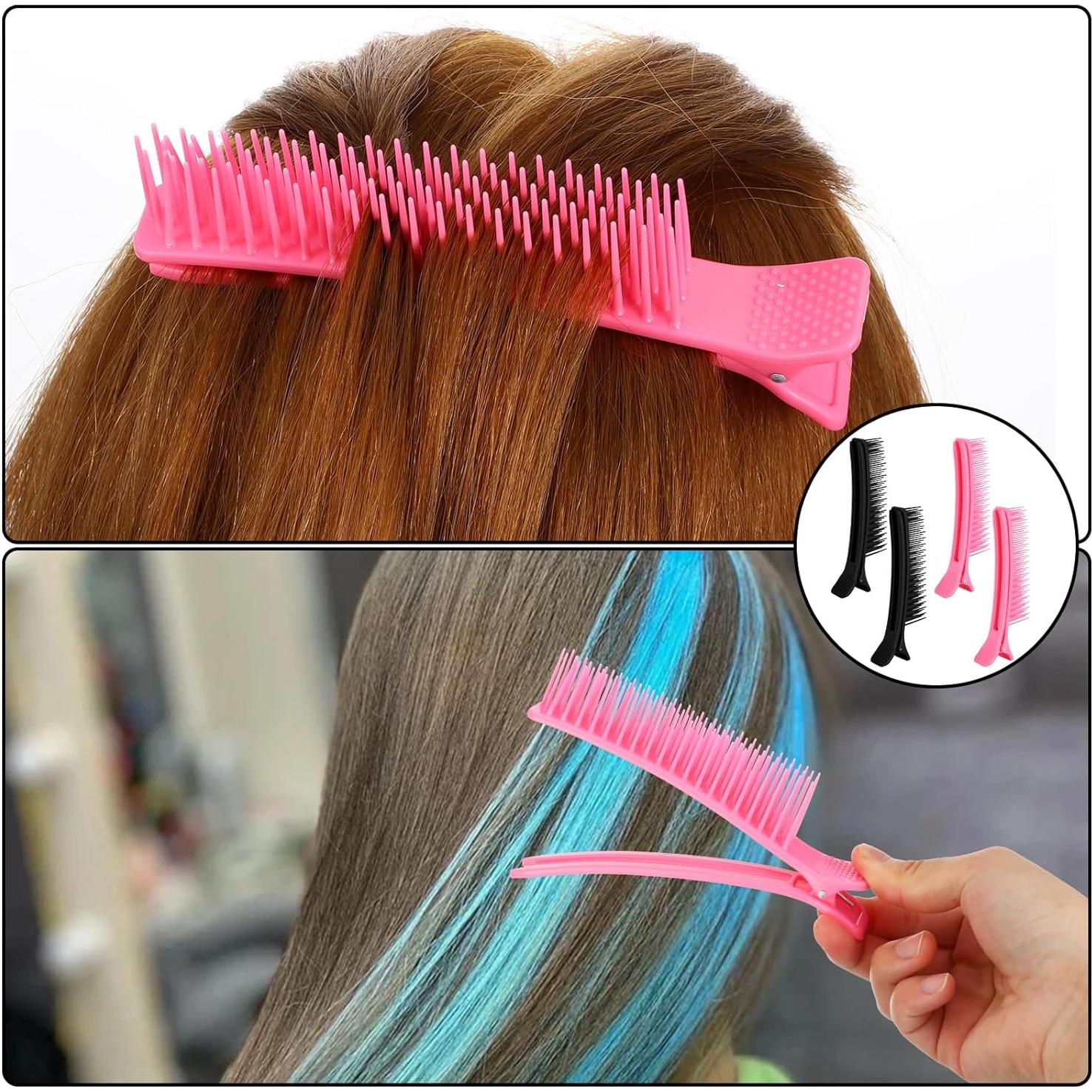 4 Clips de Agarre para Seccionar Cabello WJIAAA Antideslizantes