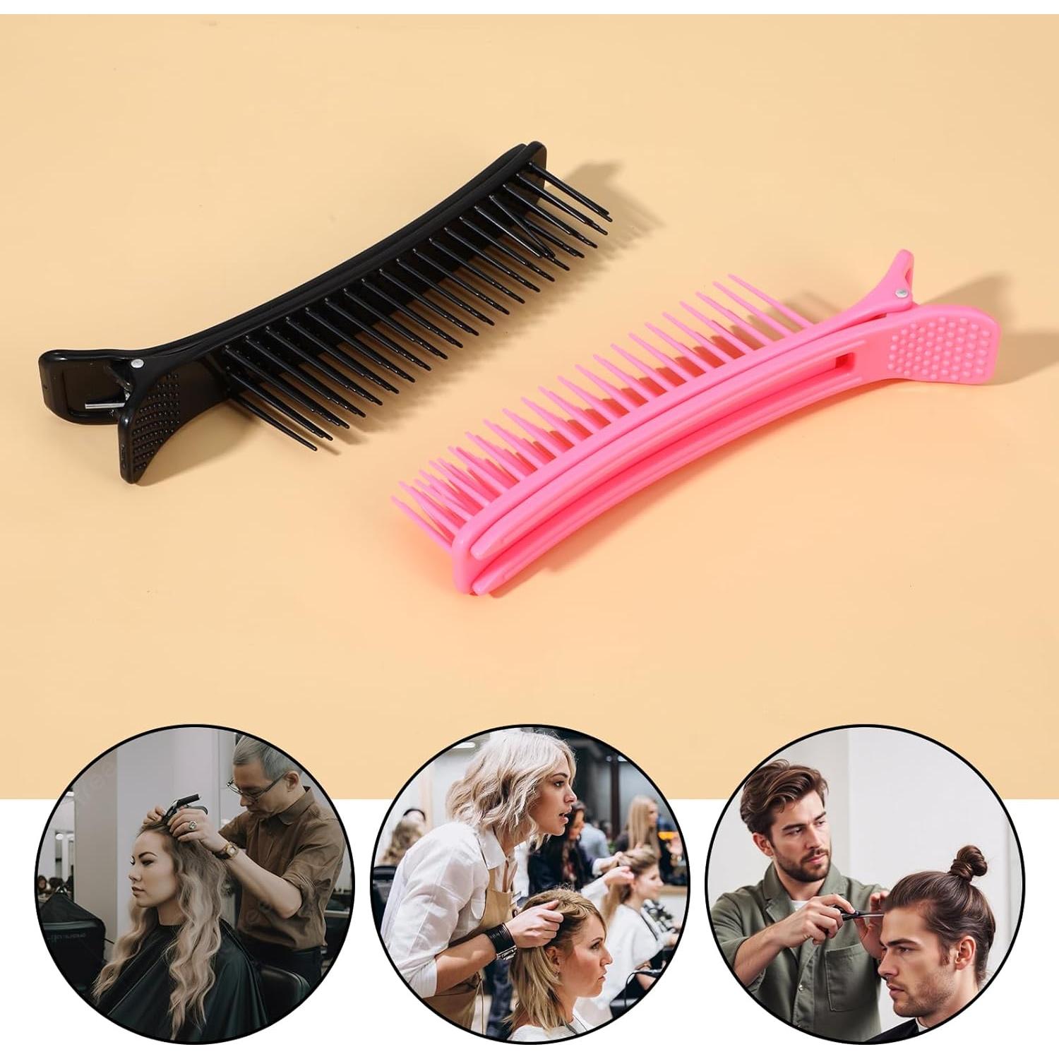 4 Clips de Agarre para Seccionar Cabello WJIAAA Antideslizantes