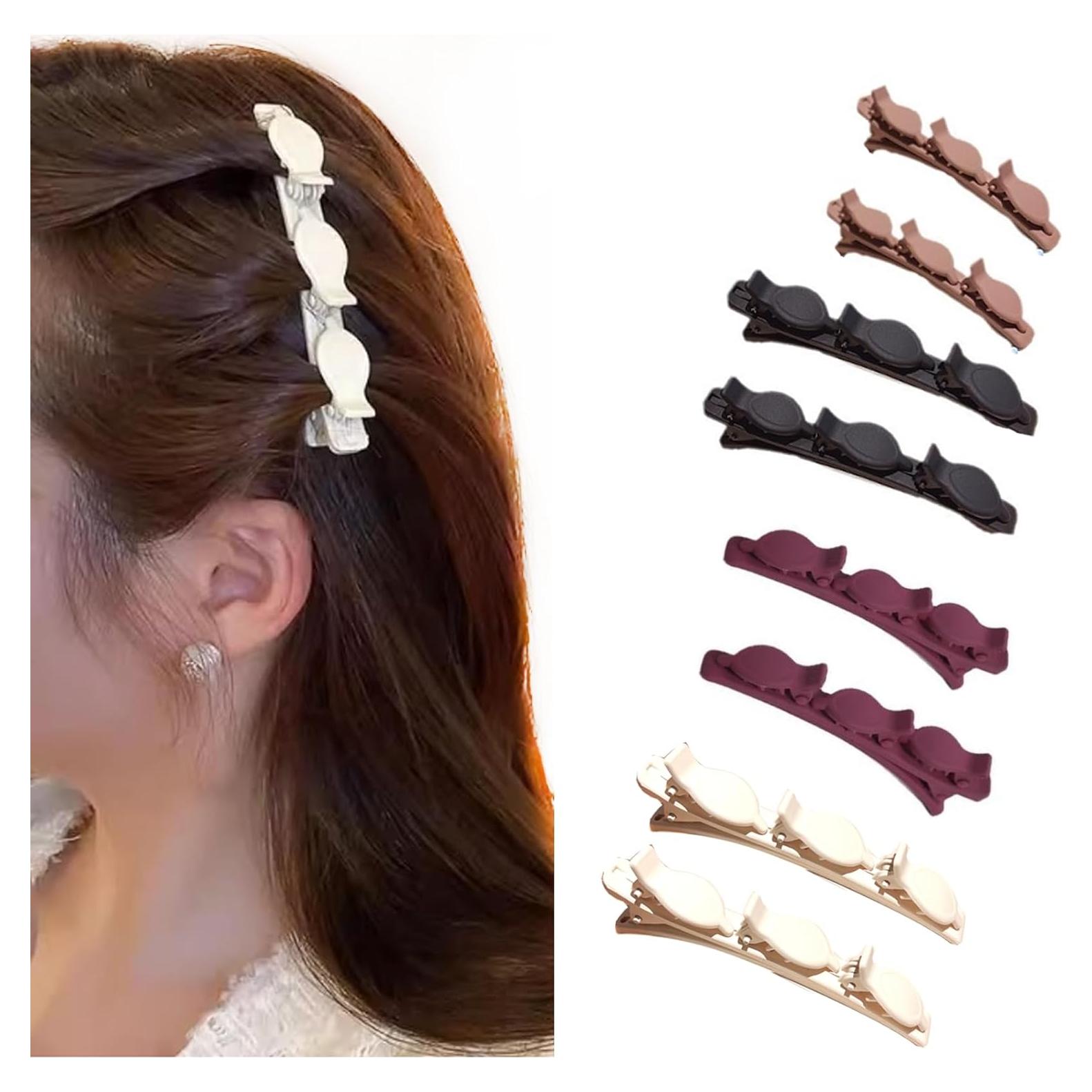 Clips para Cabello Trenzados Triples IRITEC - 8 Piezas