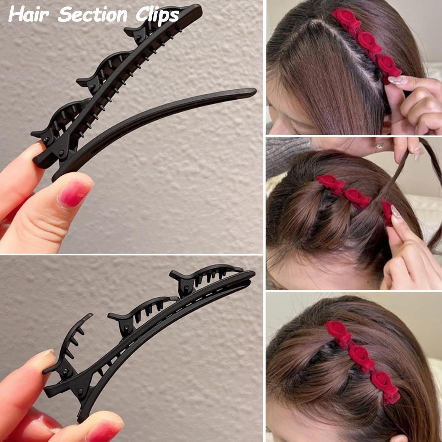 Clips para Cabello Trenzados Triples IRITEC - 8 Piezas