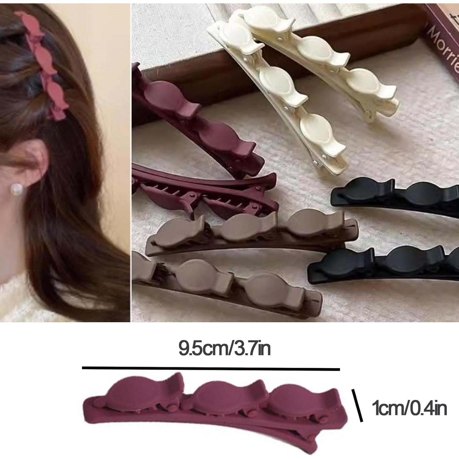 Clips para Cabello Trenzados Triples IRITEC - 8 Piezas