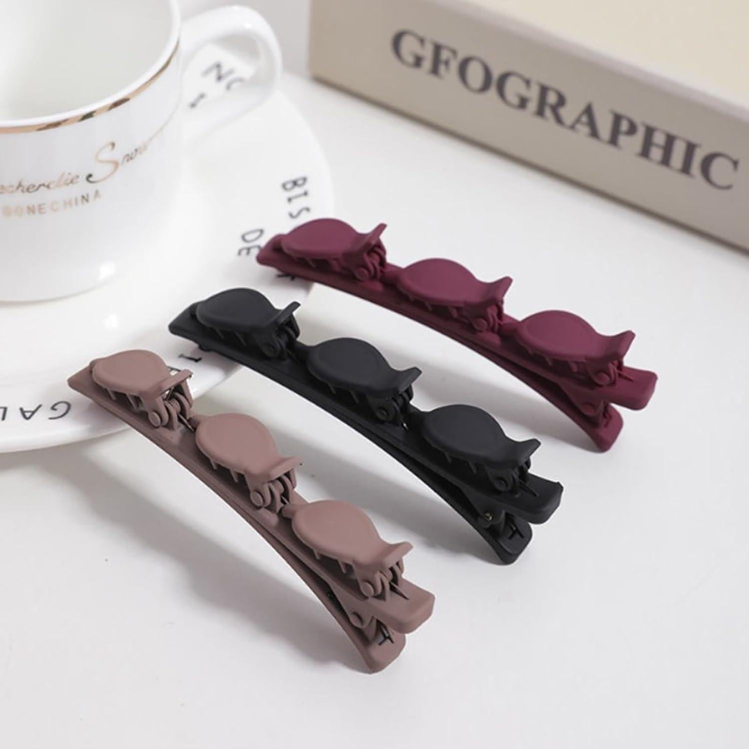 Clips para Cabello Trenzados Triples IRITEC - 8 Piezas