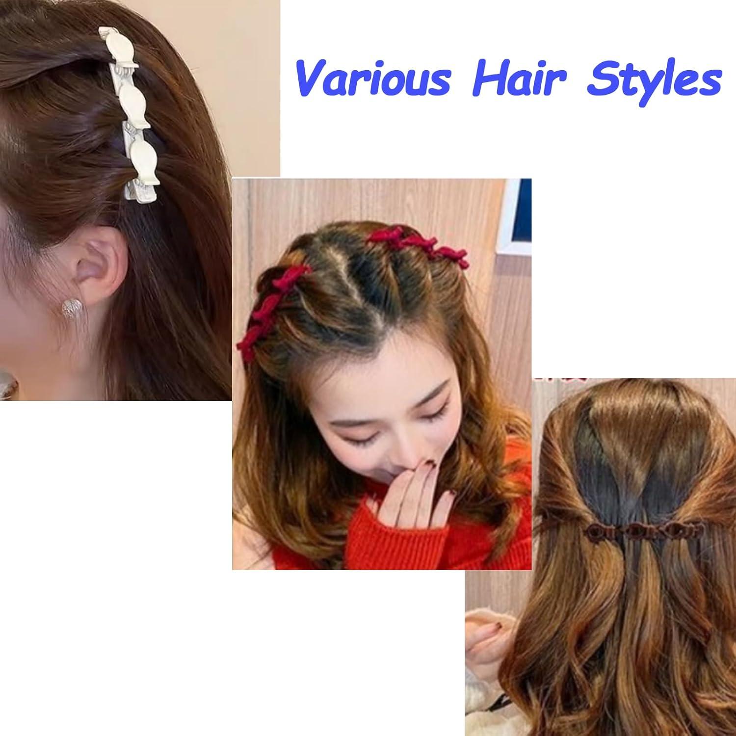 Clips para Cabello Trenzados Triples IRITEC - 8 Piezas