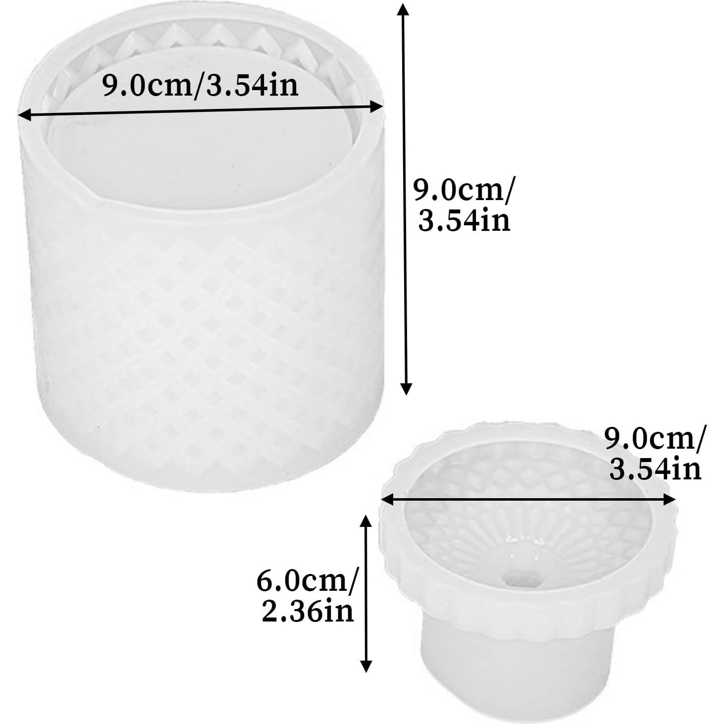 Molde de Resina Wehous 3D para Tarro con Tapa 8.9 cm