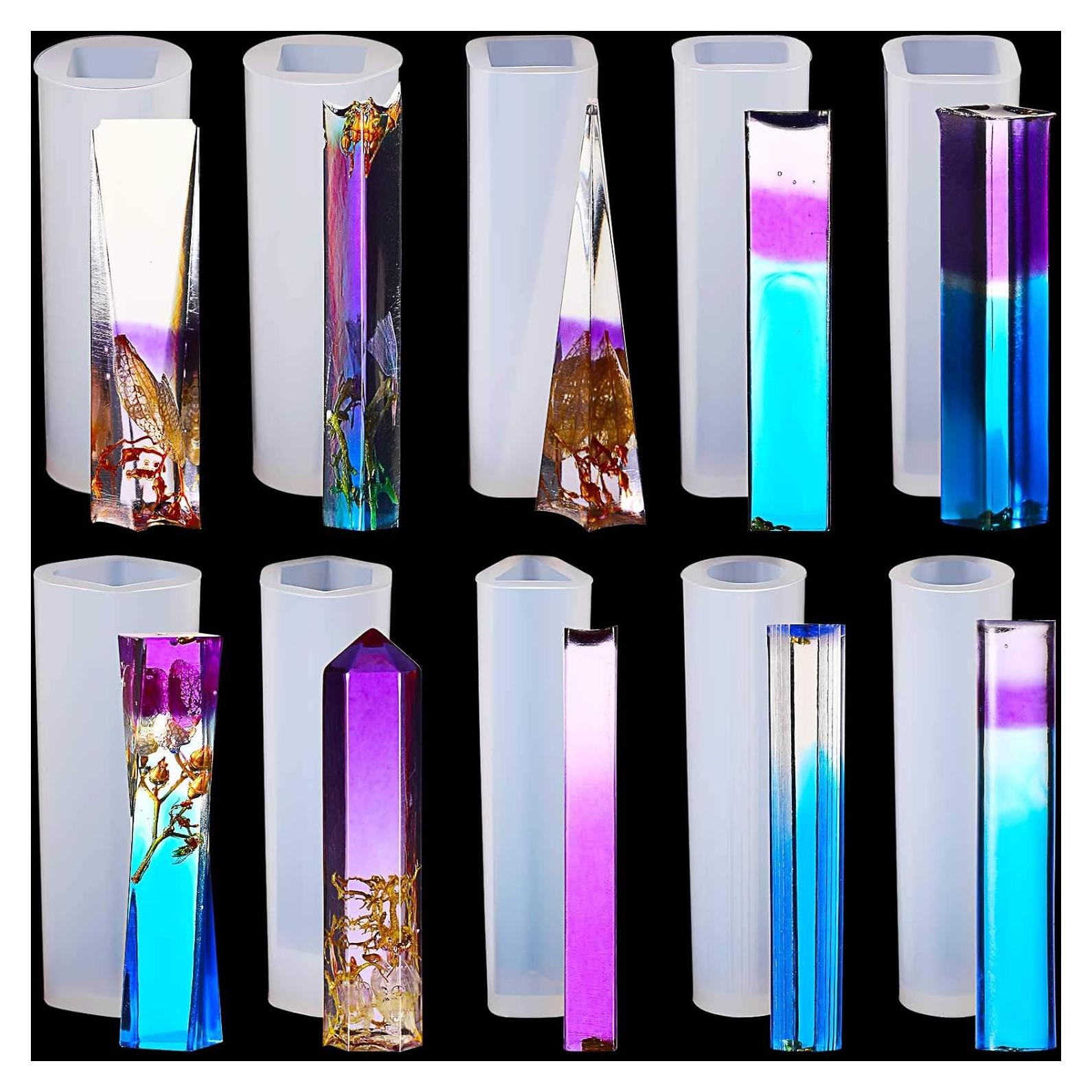 Juego de 10 Moldes de Silicona para Joyería Patelai