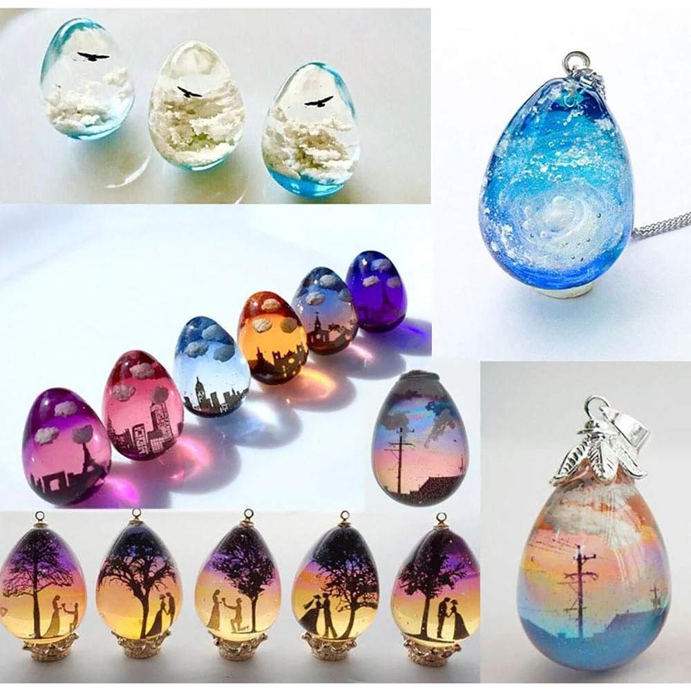 Moldes de Silicona Liscra para Joyas en Forma de Huevo 1.5-2.5 cm