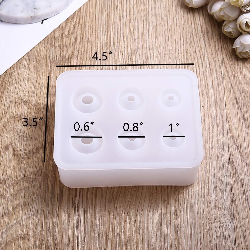 Moldes de Silicona Liscra para Joyas en Forma de Huevo 1.5-2.5 cm