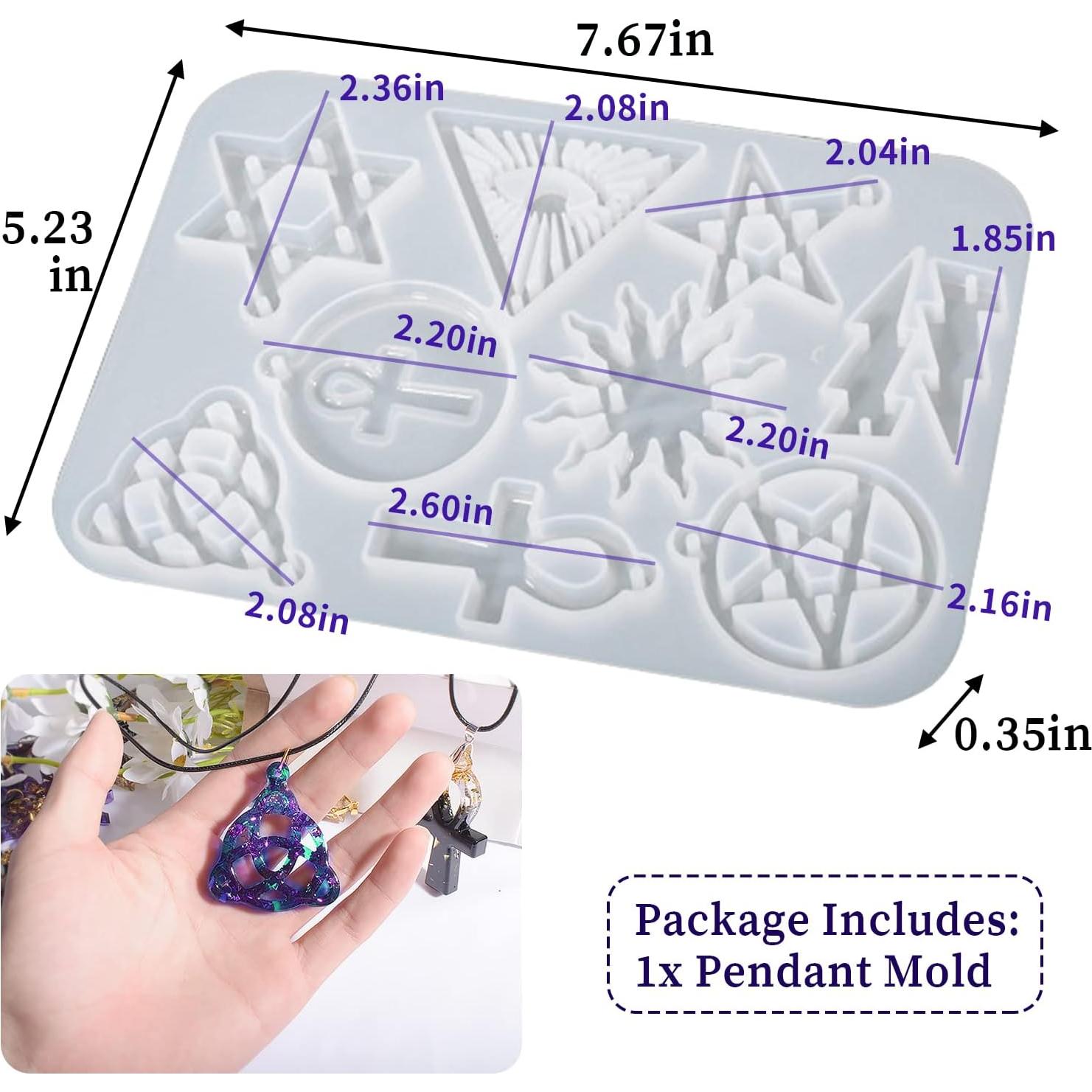Molde de Resina de Silicona Wehous para Pendientes Estrella