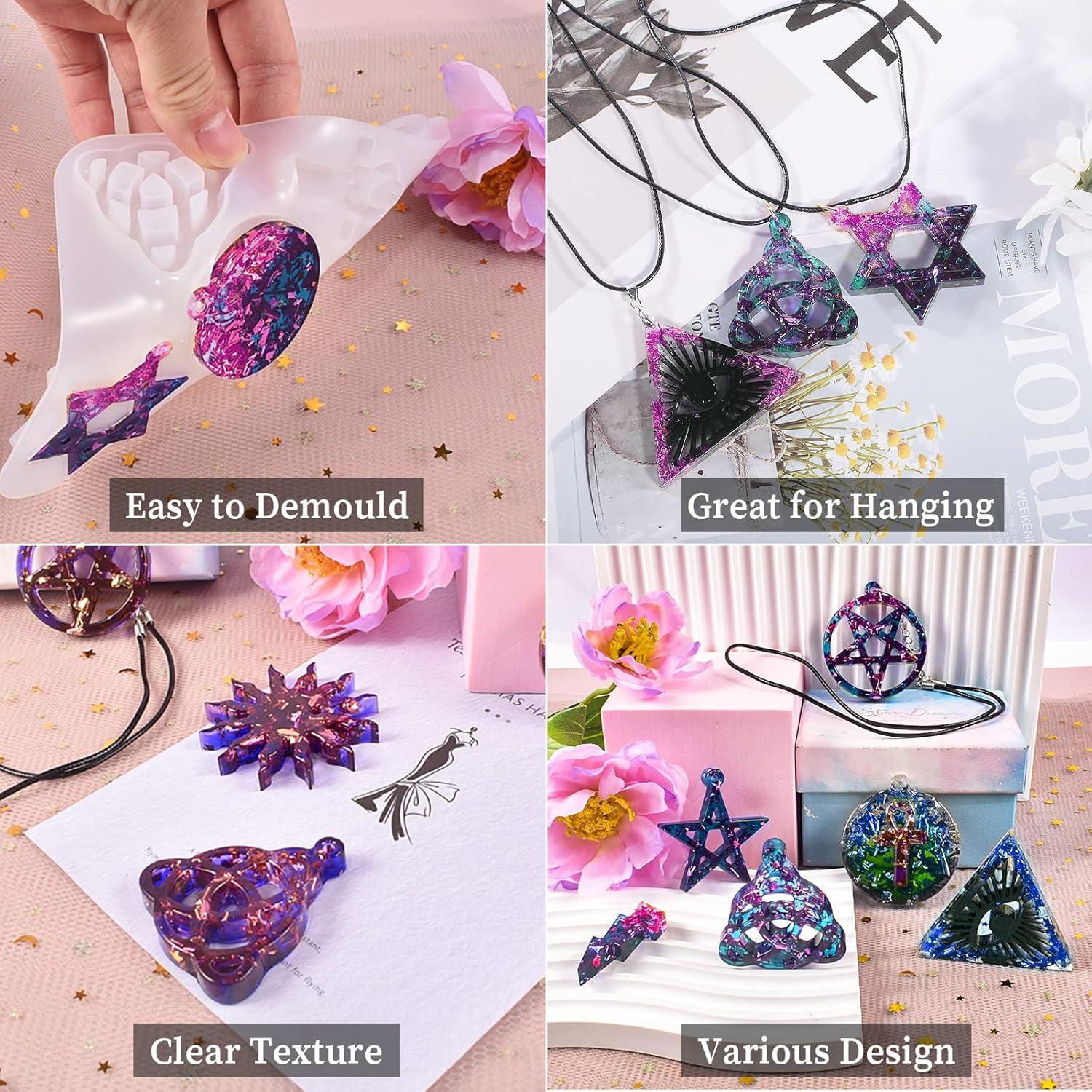 Molde de Resina de Silicona Wehous para Pendientes Estrella