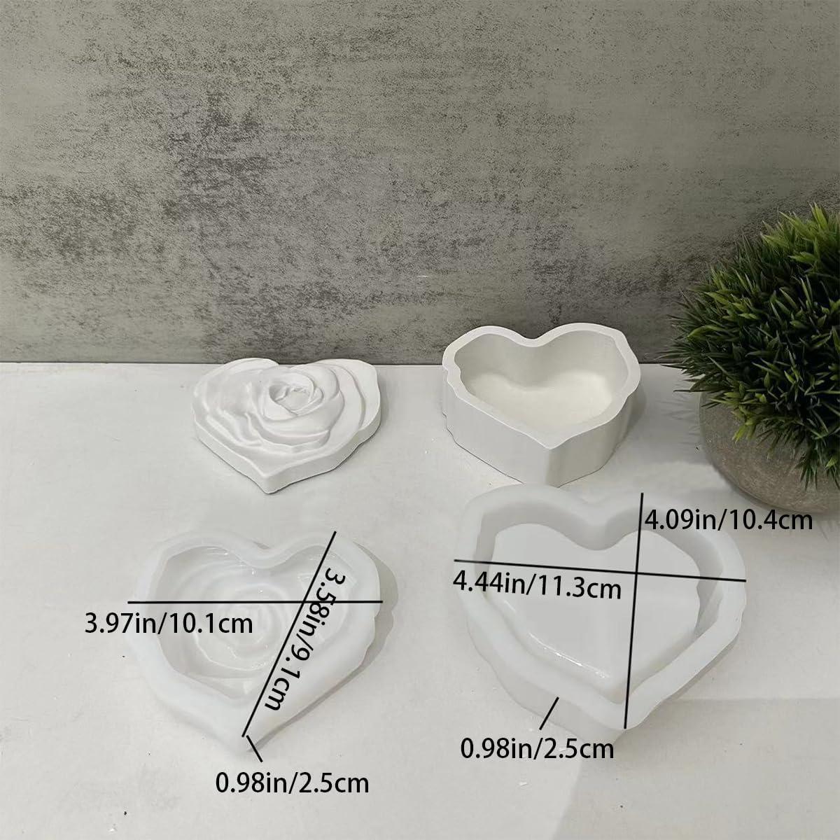 Molde de Silicona Corazón con Tapa AddLotLot 11.29x10.39cm